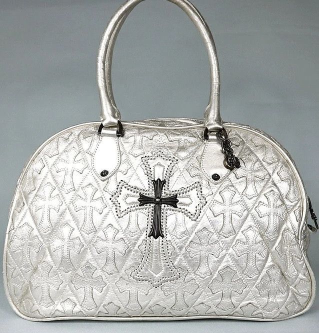 Chrome Hearts Chrome Hearts Quilted Cemetery Cross Patch Gym Bag Size ONE SIZE - 1 Thumbnail