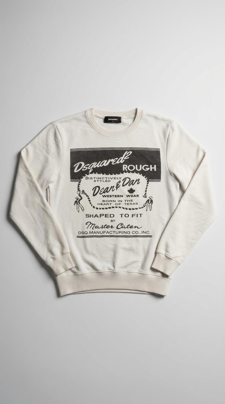 Dsquared2 Dsquared2 - White Printed Crewneck Sweatshirt Size US M / EU 48-50 / 2 - 1 Thumbnail