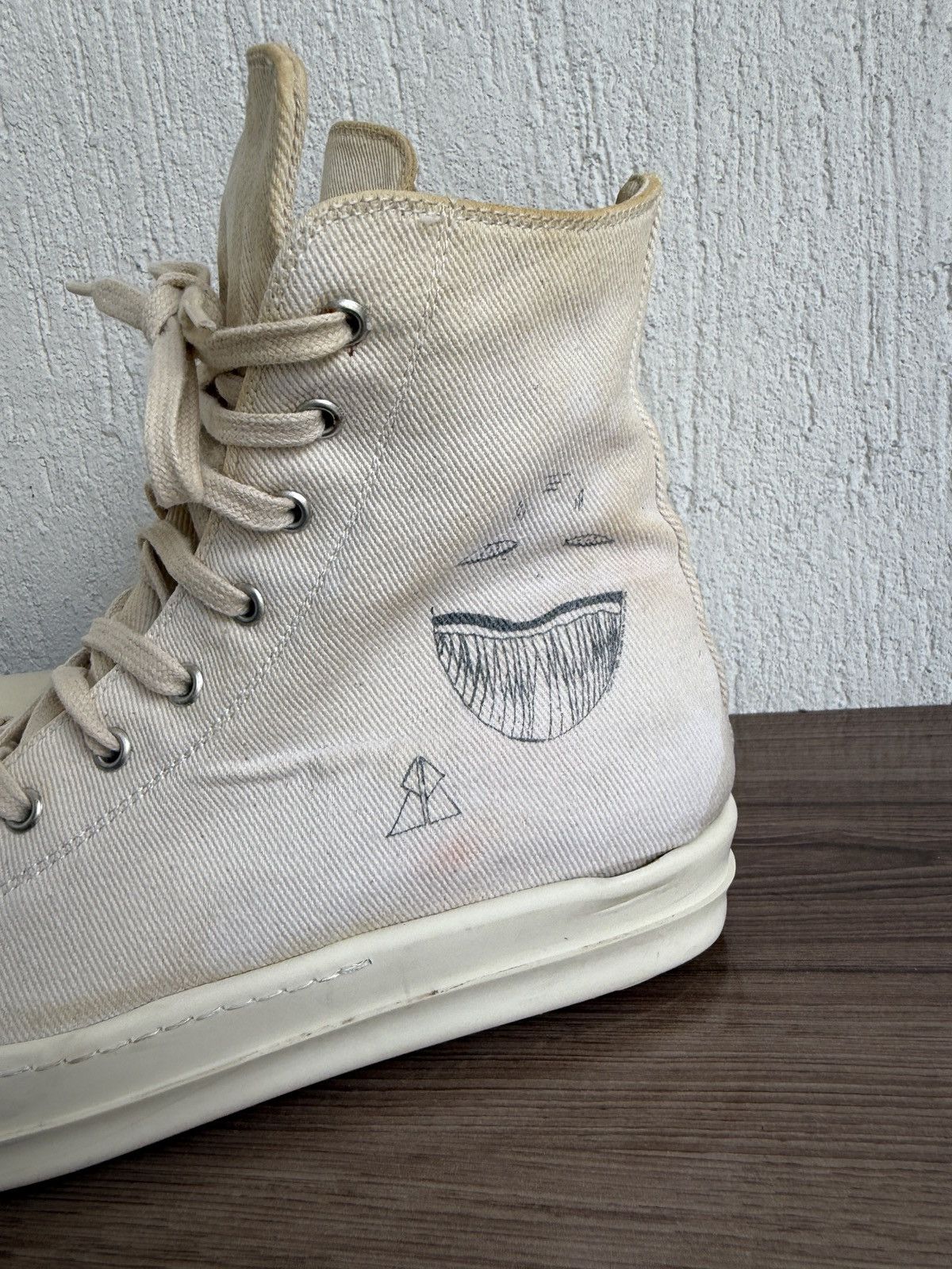 Rick Owens Drkshdw Aw21 toothface sketch drkshdw Ramones Size US 9.5 / EU 42-43 - 9 Thumbnail