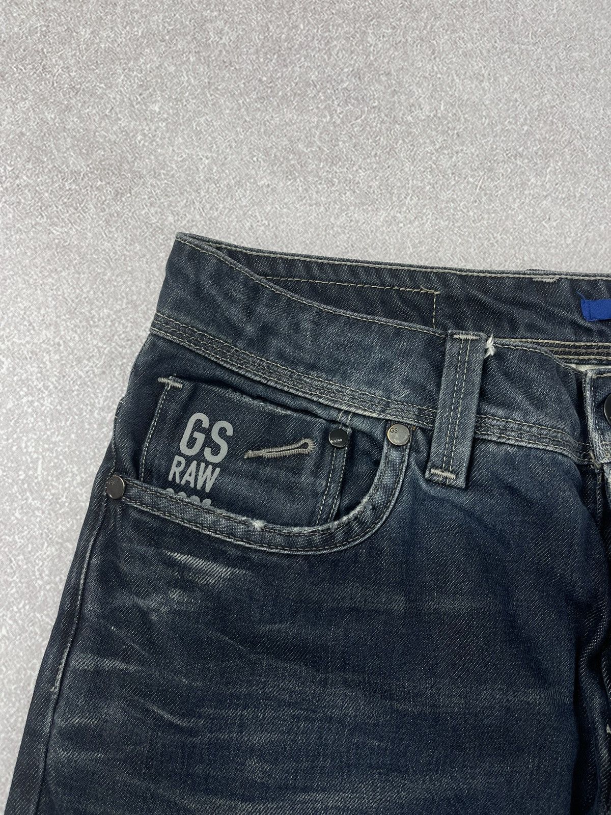 G-Star × Vintage Vintage G-Star Raw Attacc Low Straight Denim Jeans Size US 30 / EU 46 - 5 Thumbnail