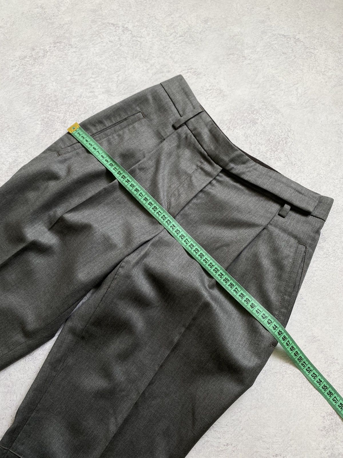 Brunello Cucinelli Gunex By Brunello Cucinelli Grey Wool Cropped Trousers Pants Size 27" / US 4 / IT 40 - 16 Thumbnail