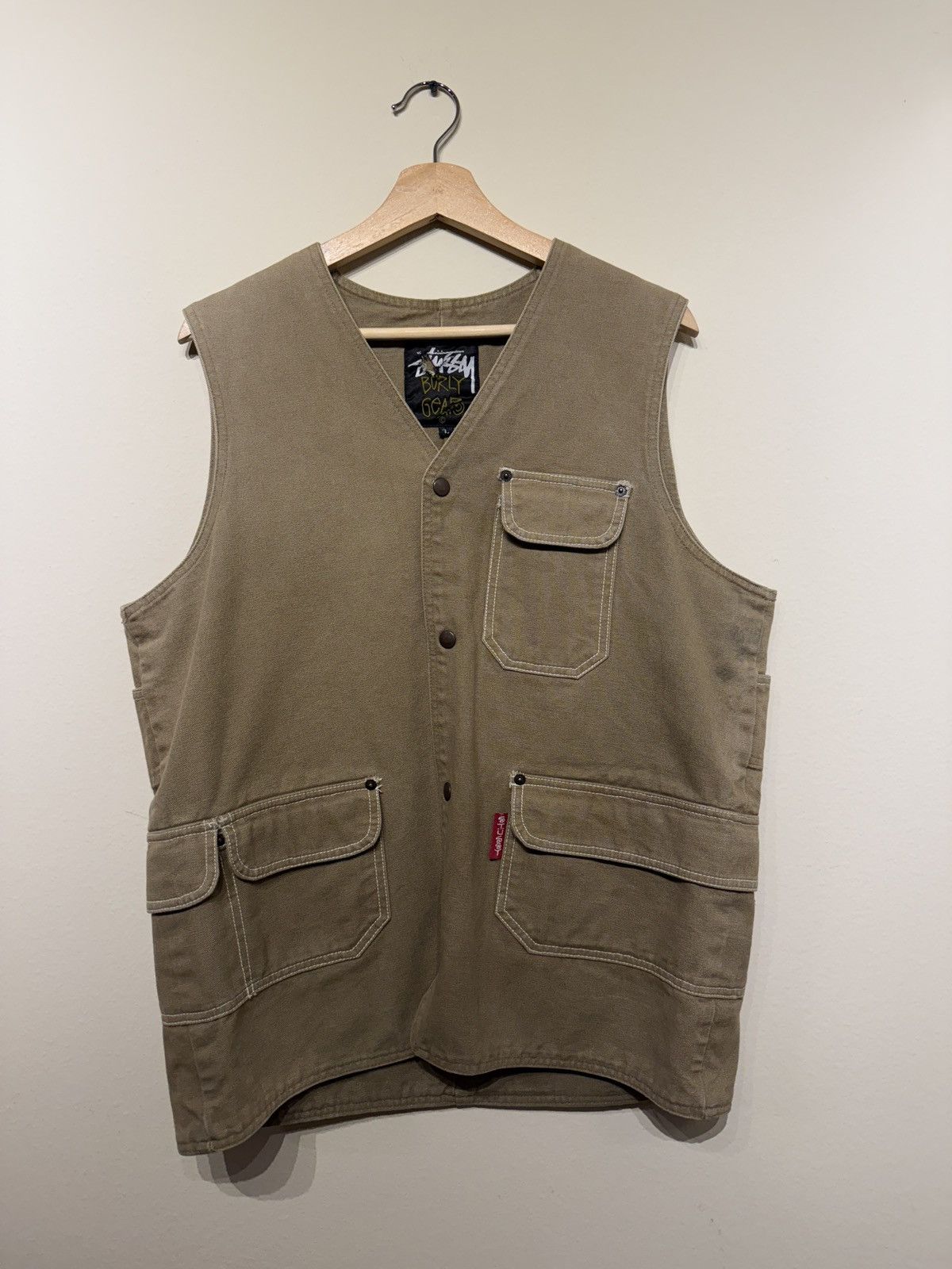 Stussy Vintage 1990s Stussy Burly Gear Vest Size US L / EU 52-54 / 3 - 1 Thumbnail