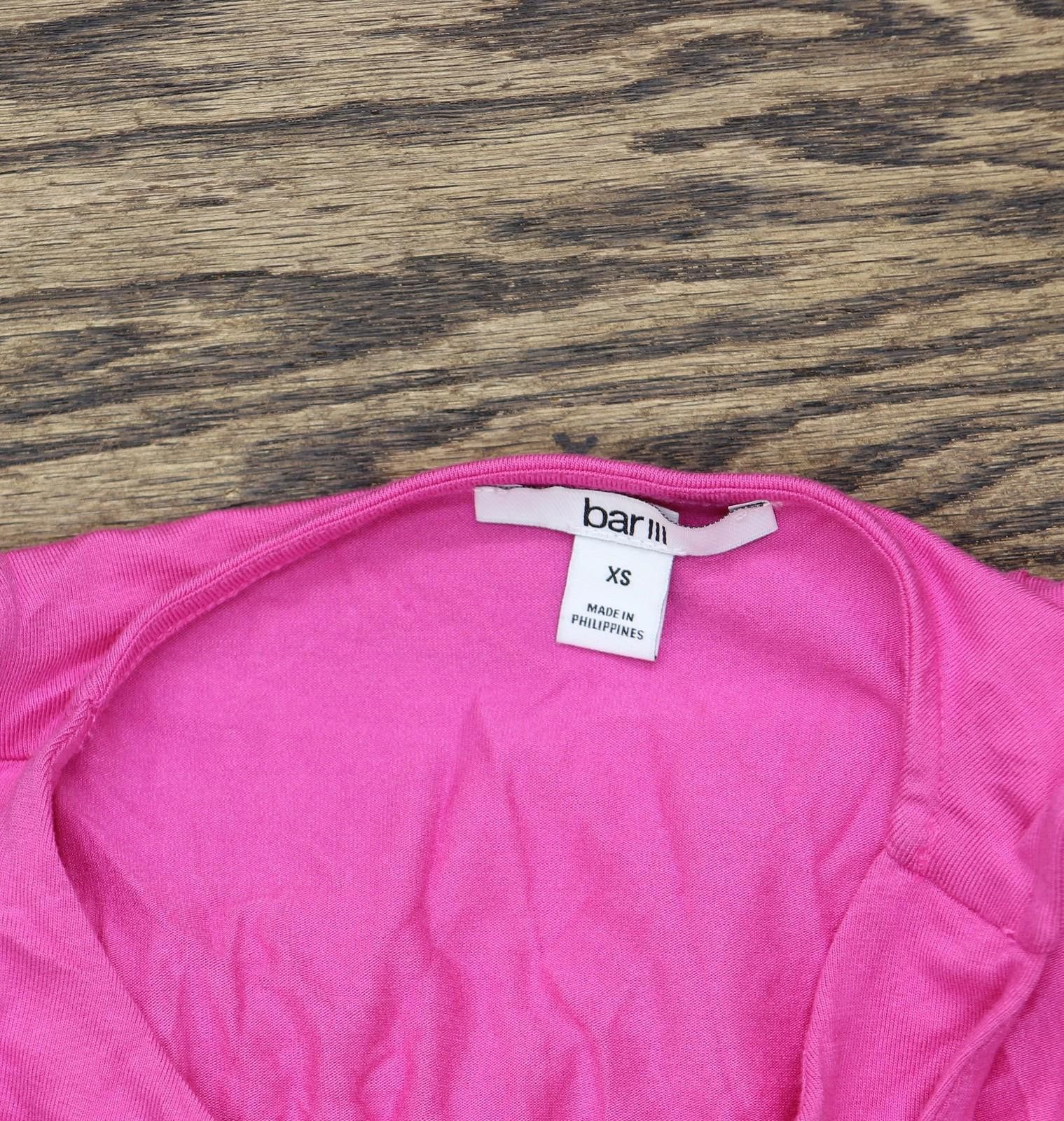 Bar III Bar Iii Womens Bodycon Knit Bodysuit Pink Xs Size 26" / US 2 / IT 38 - 4 Thumbnail