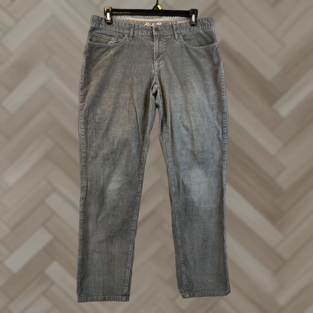 Eddie Bauer Eddie Bauer Womens Boyfriend Size 12 gray Jeans Corduroy 91-33 Slimming Regular Womens Boyfriend Jeans Gray Corduroy 12 Eddie Bauer Size 34" / US 12 / IT 48 - 1 Thumbnail