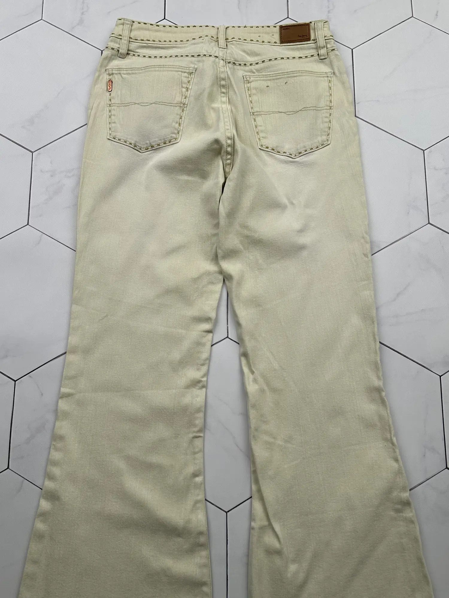 Japanese Brand Vintage Faded Flare Pants (B462)E2 Size 25" / US 0 / IT 36 - 5 Thumbnail