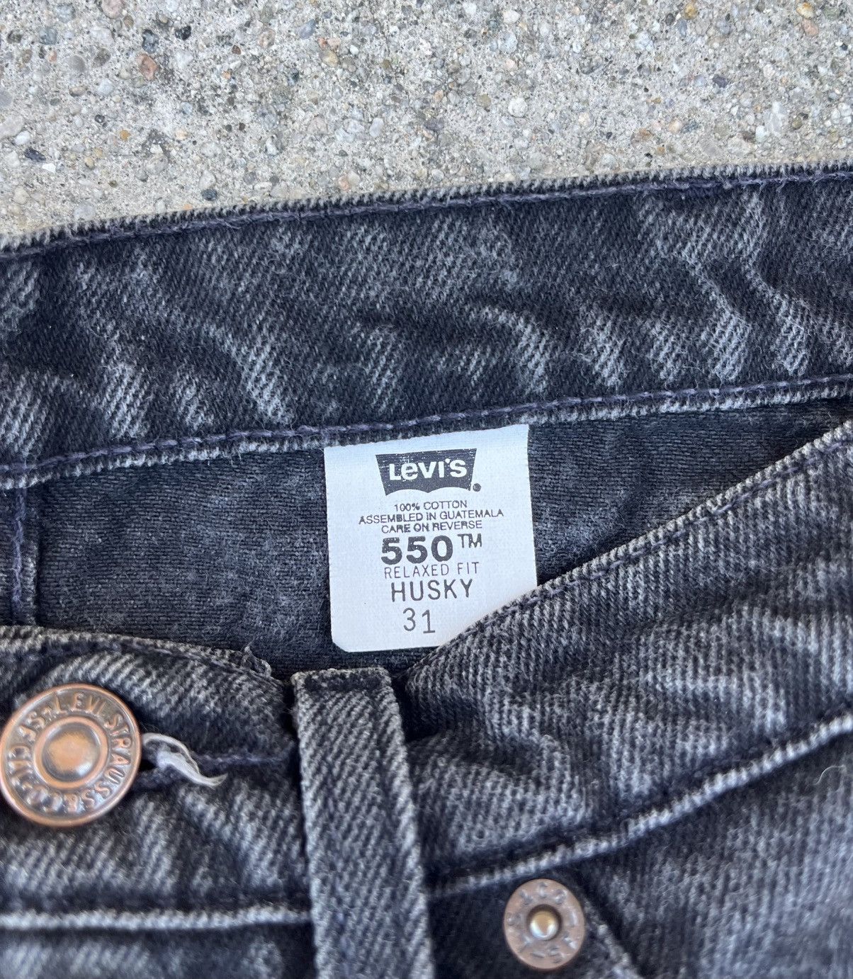 Levi's × Vintage Vintage Orange Tab Levi’s 550 Black Jean Shorts Denim Jorts Size US 29 - 5 Thumbnail