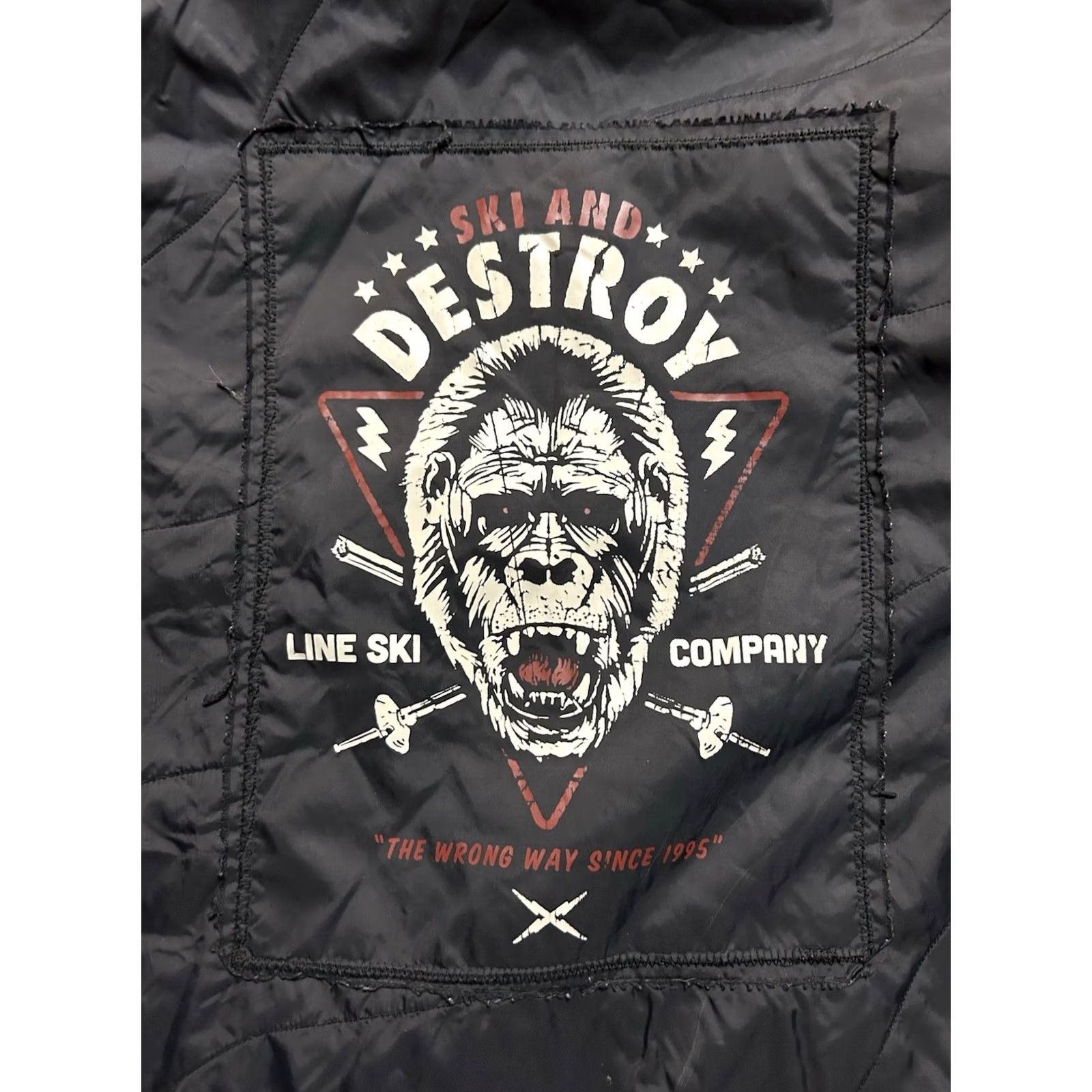Vintage VINTAGE Line Ski Company Men’s Size L Puffer Jacket Hooded Removable Sleeves Monkey Size US L / EU 52-54 / 3 - 3 Thumbnail