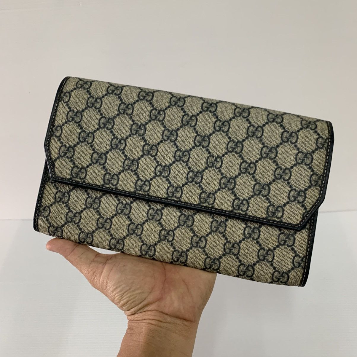 Gucci Gucci GG Monogram Clutch Bag Pre Owned Size ONE SIZE - 1 Thumbnail