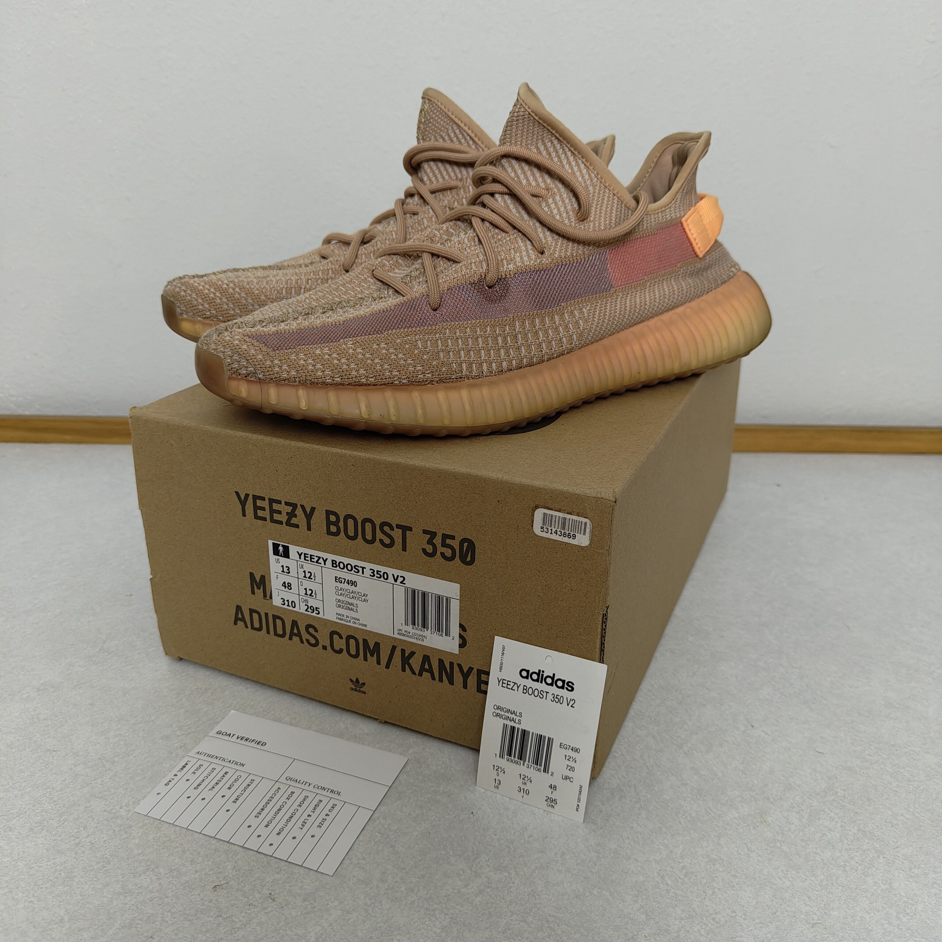 Adidas Yeezy Boost 350 V2 Clay Orange OG EG7490