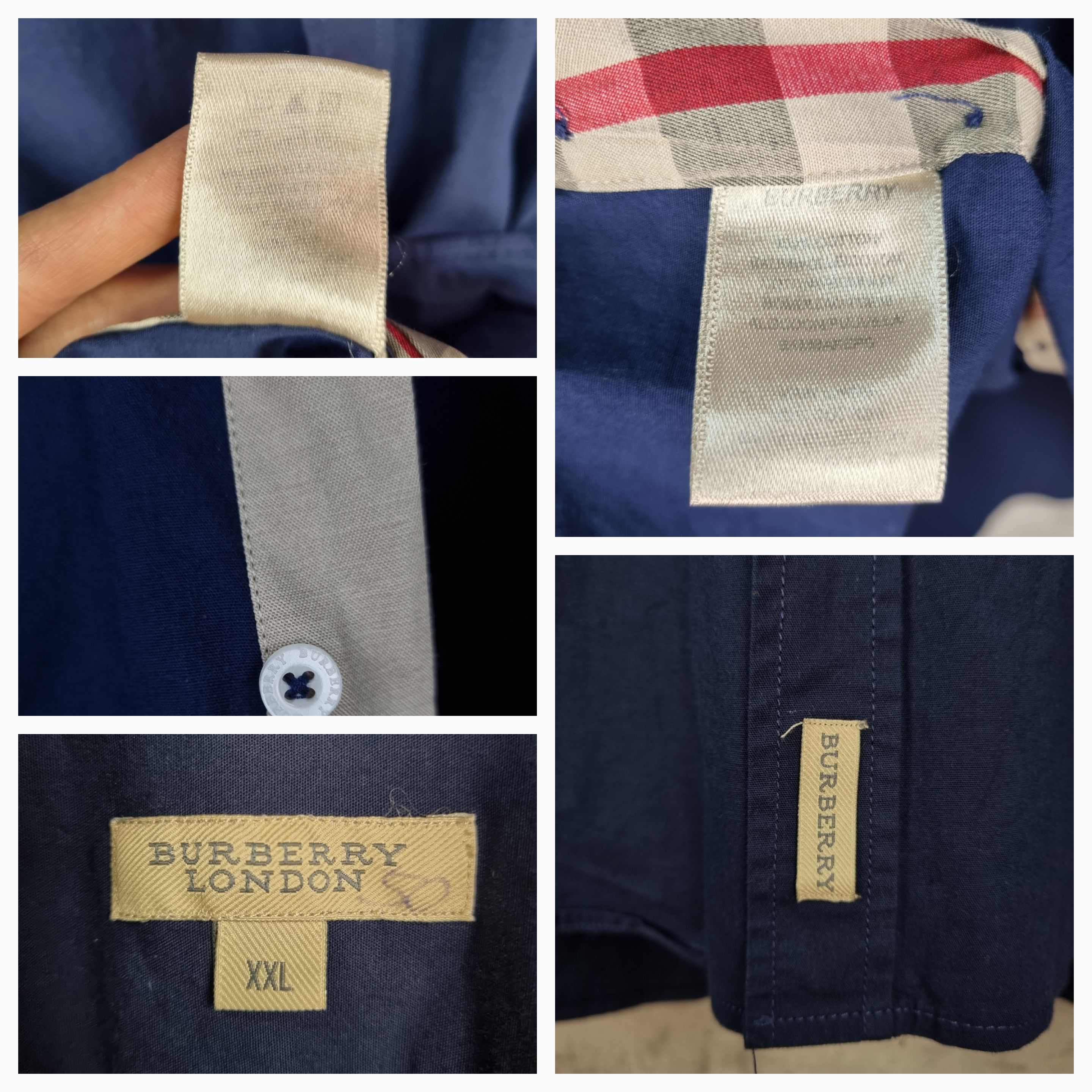Burberry × Burberry Prorsum Burberry Navy Cotton Longsleeve Shirt Nova Check Size US L / EU 52-54 / 3 - 14 Thumbnail