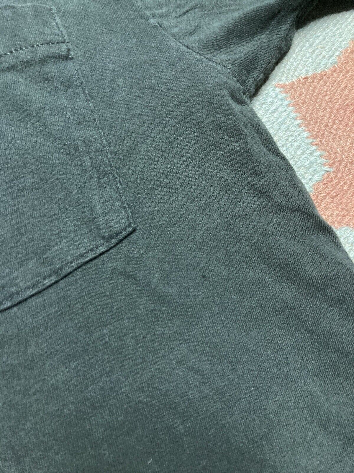 Fruit Of The Loom × Vintage 80s pocket t shirt blank black grunge cotton fruit of loom M Size US M / EU 48-50 / 2 - 7 Thumbnail