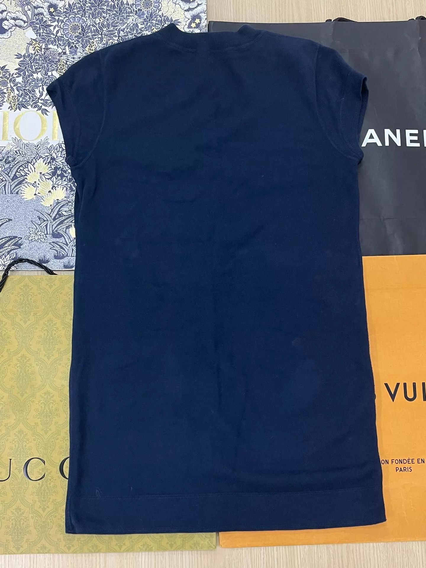 Chanel Chanel New Elegant Navy Blue Knit Dress 36 Size XS / US 0-2 / IT 36-38 - 3 Thumbnail