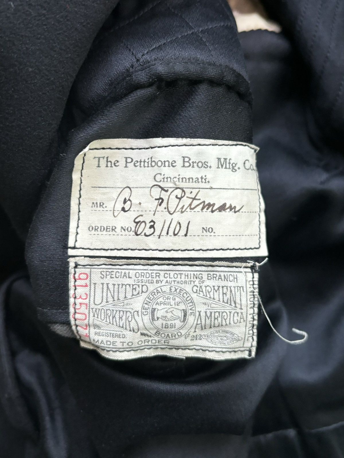 Vintage 1920s Wool Coat Antique Peacoat Greatcoat True Vintage Wool Size US M / EU 48-50 / 2 - 8 Thumbnail