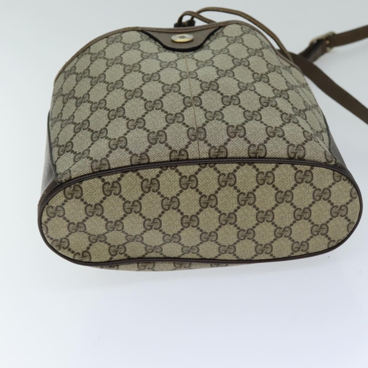 Gucci GUCCI Web Sherry Line GG Supreme Shoulder Bag Beige Red 41 Size ONE SIZE - 5 Thumbnail