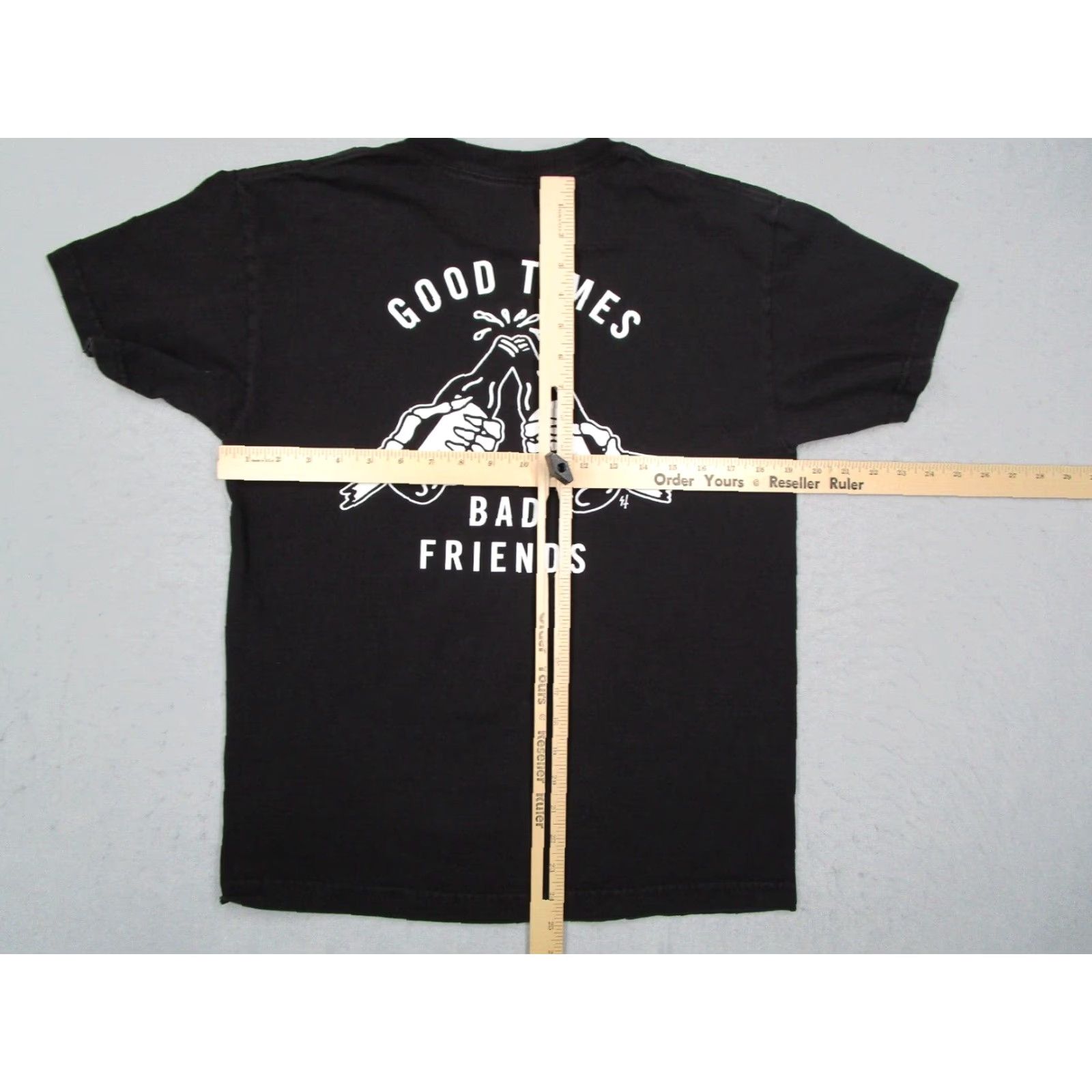 Doublet Lurking Class / Sketchy Tank Mens Black Short Sleeve Crew Neck Tee - Good Times / Bad Friends Double-Sided Graphic - 100% Cotton - Made in Mexico - M Size US M / EU 48-50 / 2 - 6 Thumbnail