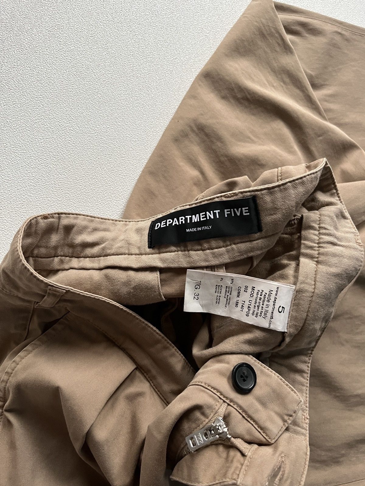 DEPARTMENT5 Department5 Five Two Pleated Wide Pants Beige Size US 33 - 7 Thumbnail