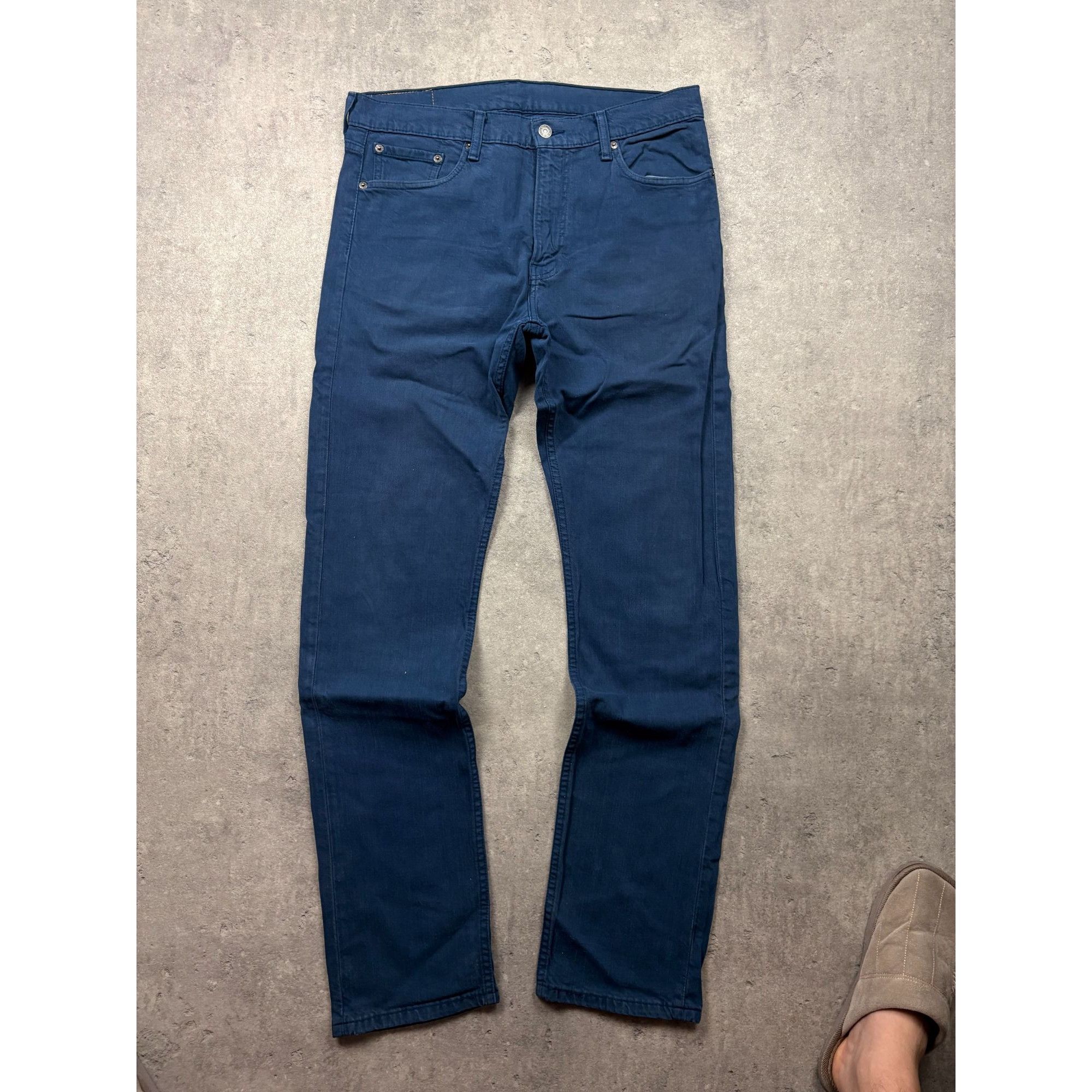 Levi's Levi's 513 Slim Straight Jeans - W33 L34 - Deep Petrol Blue Size US 33 - 3 Thumbnail