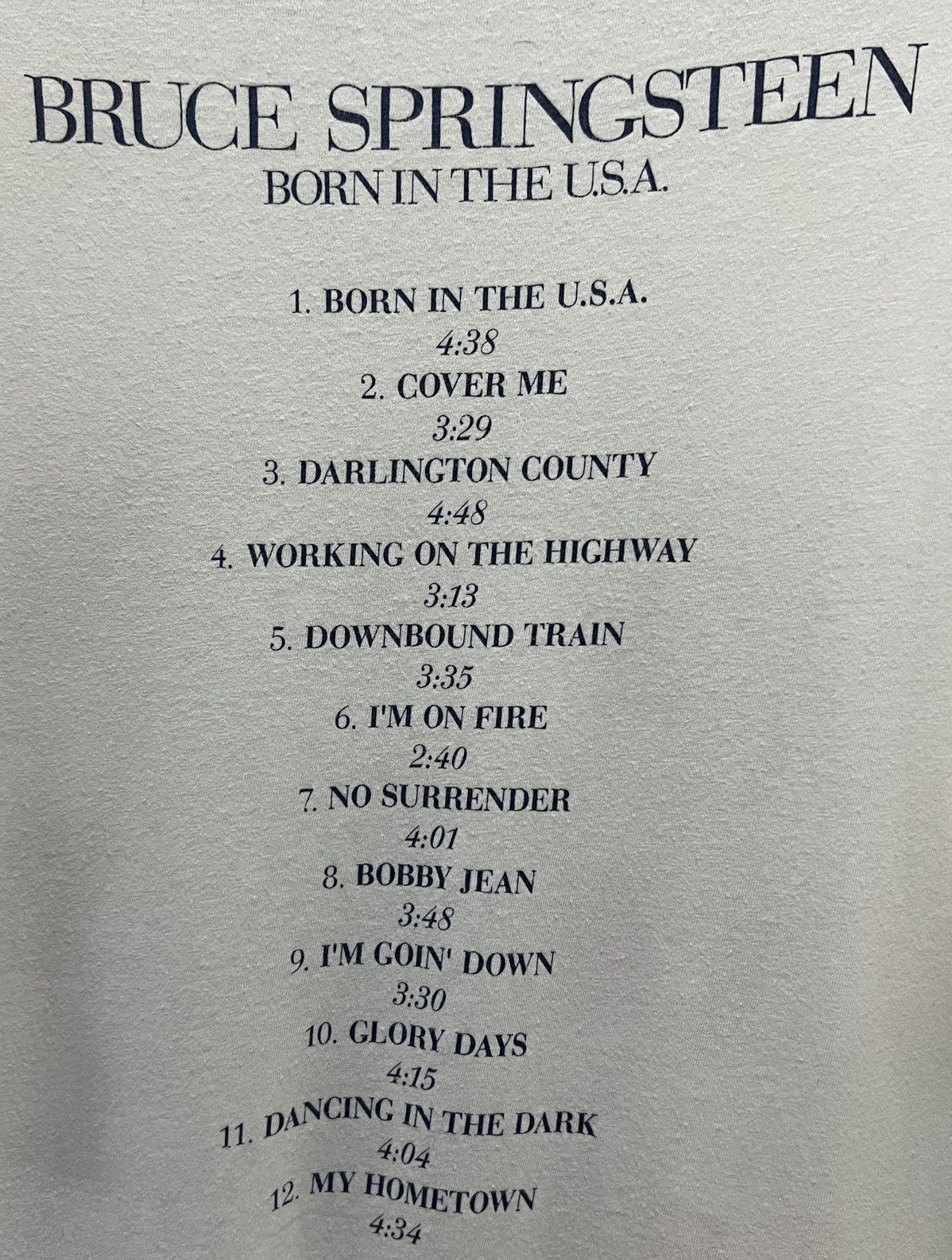 Old Navy × Vintage VINTAGE OLD NAVY BRUCE SPRINGSTEEN BORN IN USA SHIRT Size US XL / EU 56 / 4 - 4 Thumbnail