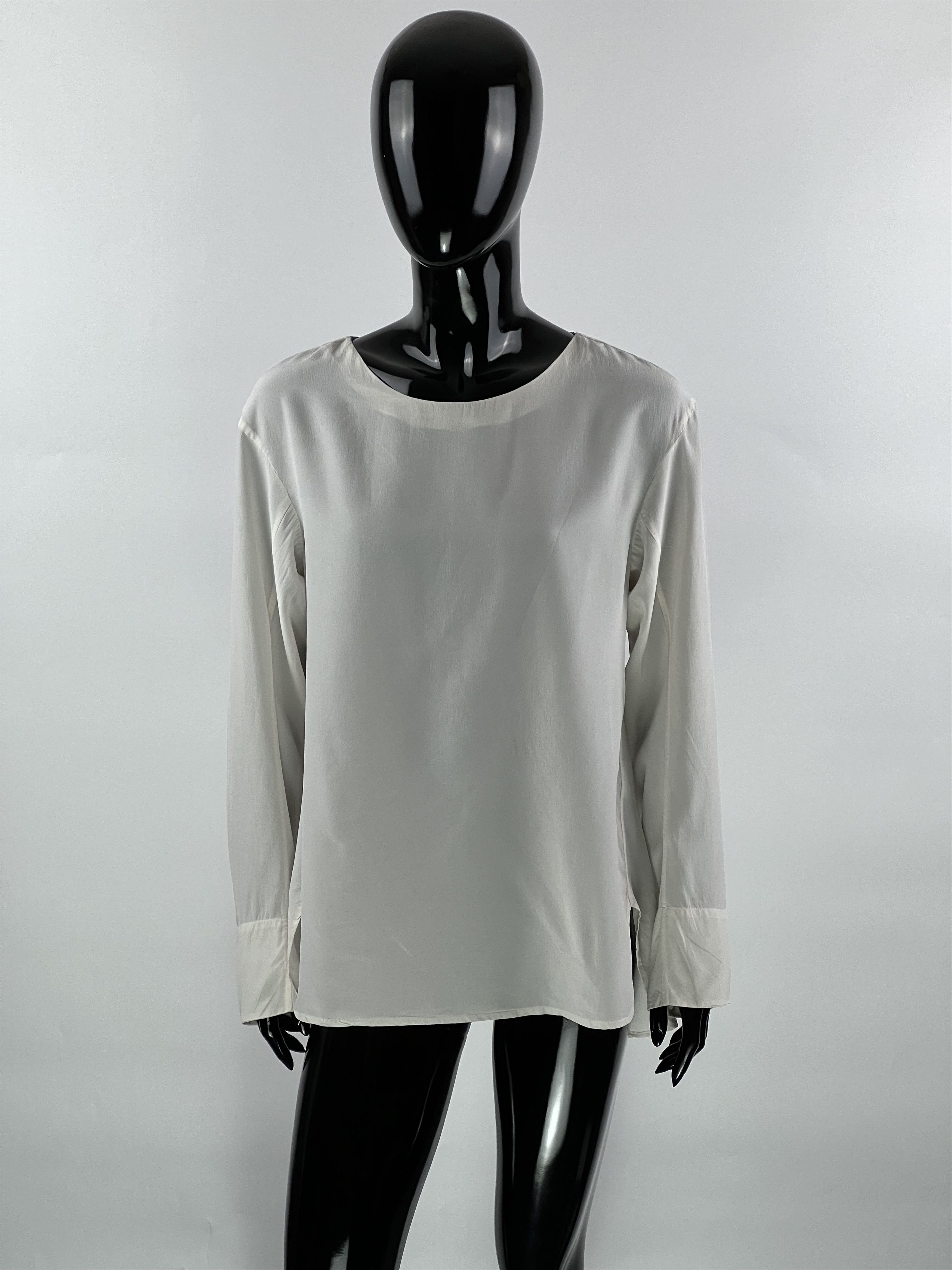 Designer × SikSilk Lis Lareida Ivory Silk Blouse Size 38 Size M / US 6-8 / IT 42-44 - 1 Thumbnail