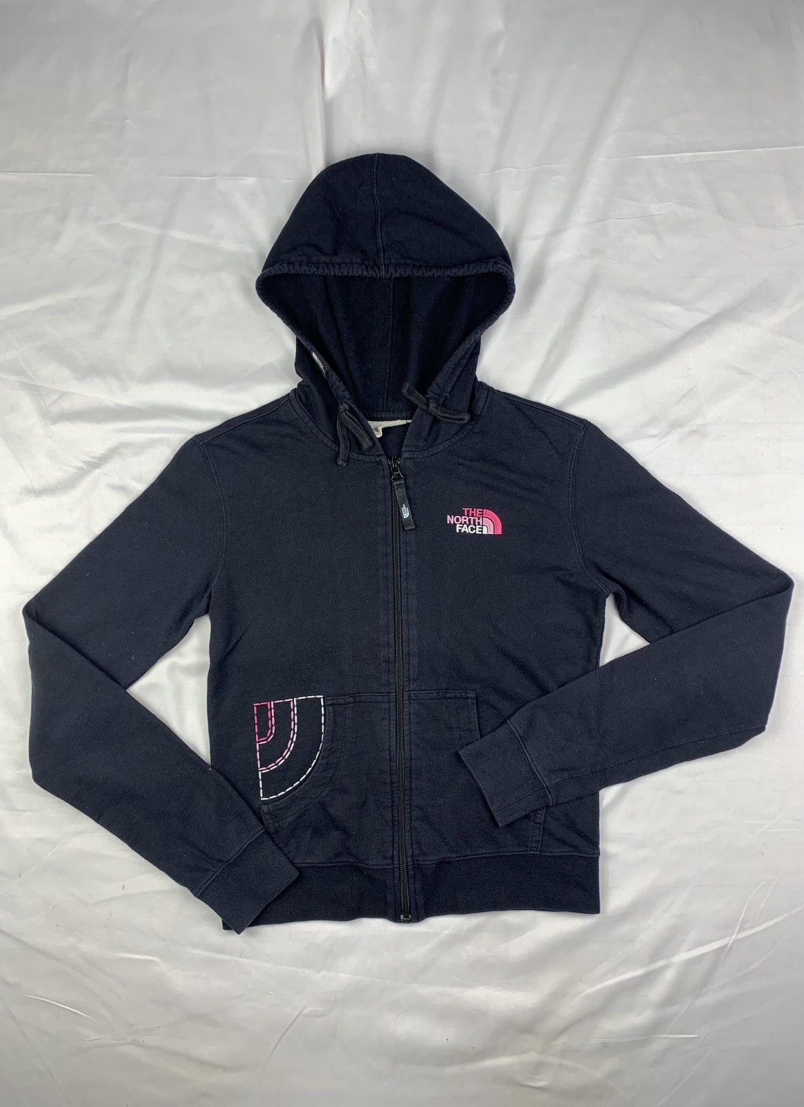 The North Face The North Face Black Embroidered Logo Zip up Womens Hoodie Size XS / US 0-2 / IT 36-38 - 1 Thumbnail