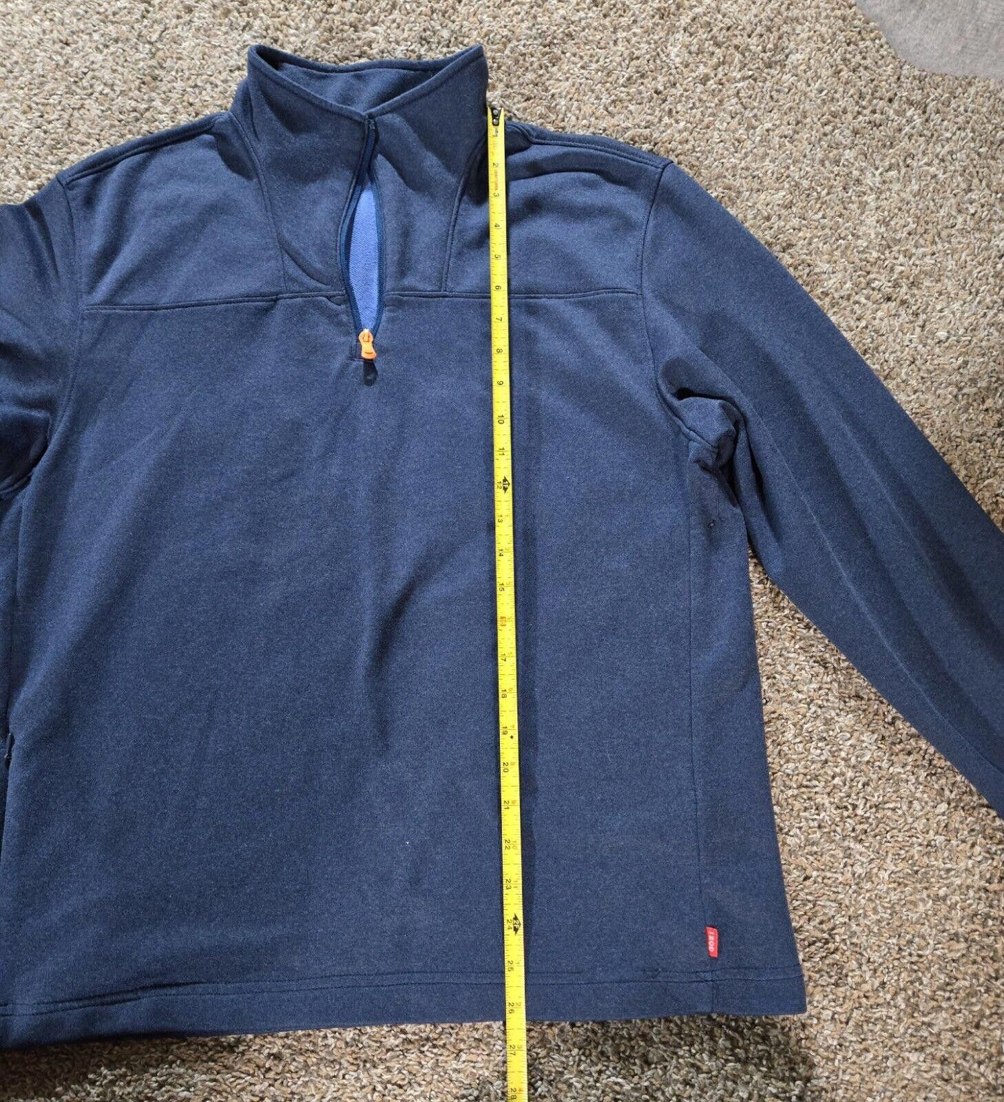 Izod Blue Izod 1/4 Zip Pullover Sweatshirt Size M Size ONE SIZE - 2 Thumbnail