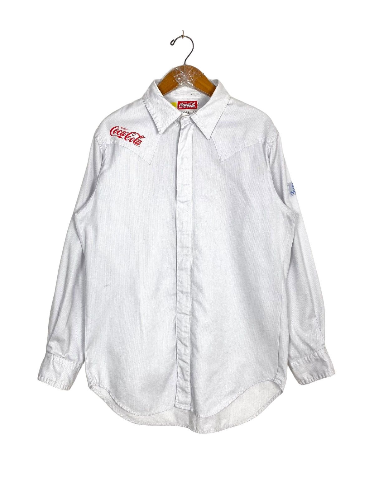 Coca Cola Rare‼️Coca Cola Staff Shirt Big Logo Size US L / EU 52-54 / 3 - 3 Thumbnail