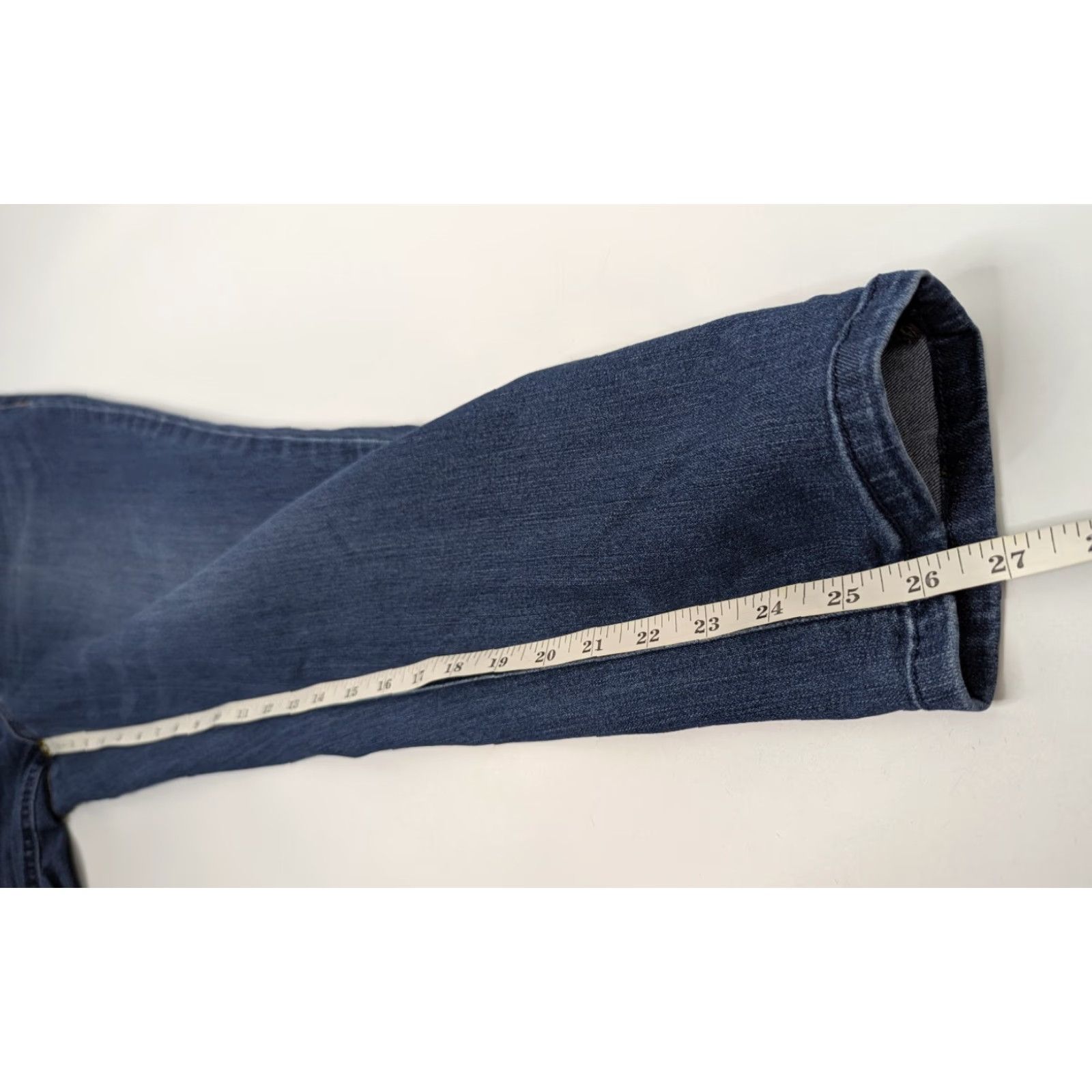 Vintage DEMOCRACY Jeans Women's Size 14 Blue Skinny Mid Rise 5-Pocket Denim Assembly: Button, Zipper, Stretch, Machine Washable Womens Size 36" / US 14 / IT 50 - 6 Thumbnail