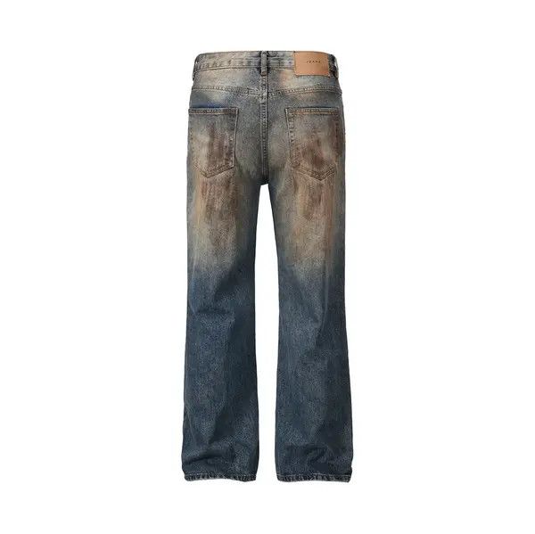 VIBE Punk ink-splashed distressed dirty ripped loose jeans Size US 32 / EU 48 - 2 Thumbnail