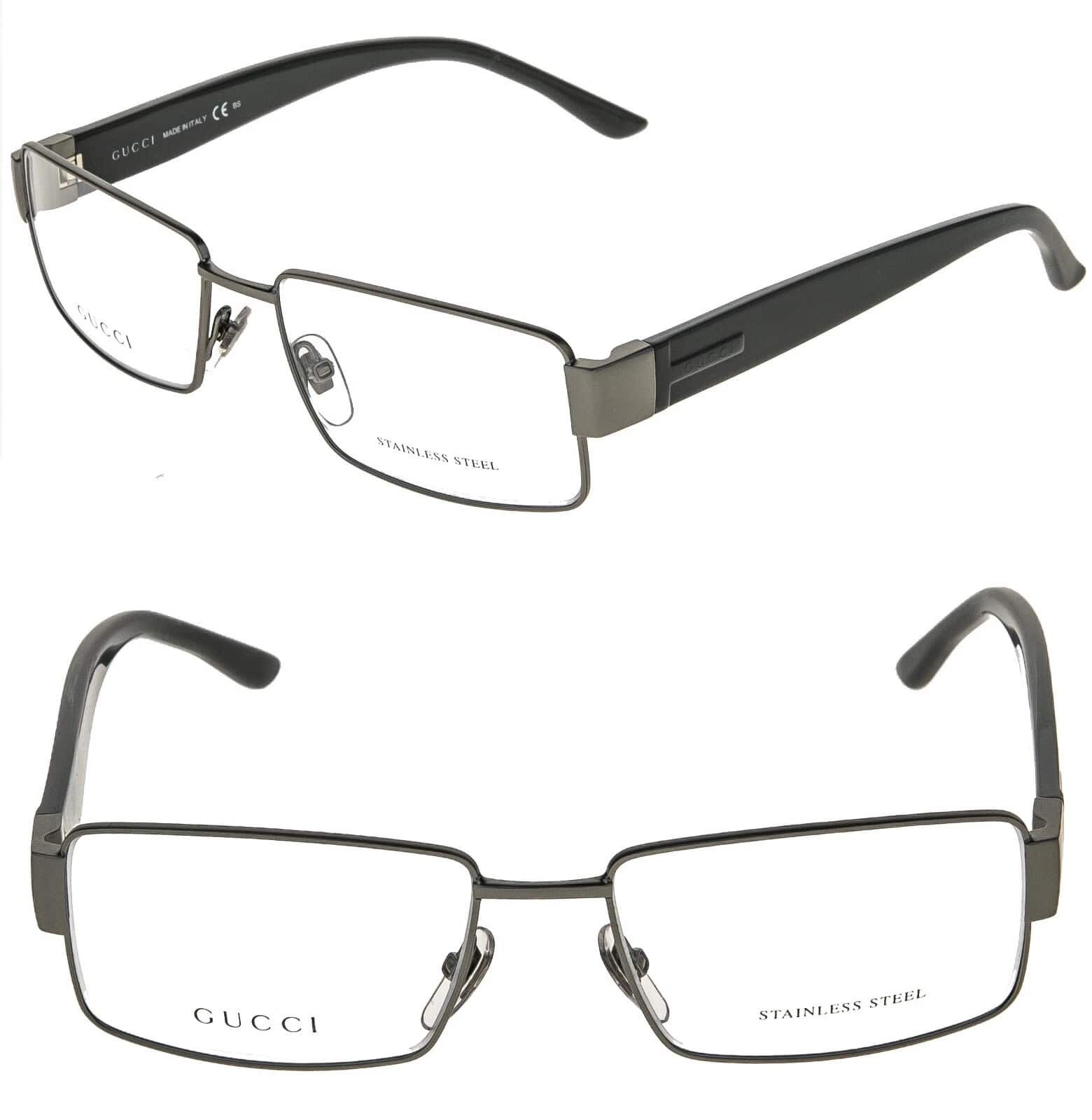 Gucci GUCCI GG2217S 2217 AUTHENTIC Grey Rectangle Frame Eyeglass Size ONE SIZE - 1 Thumbnail