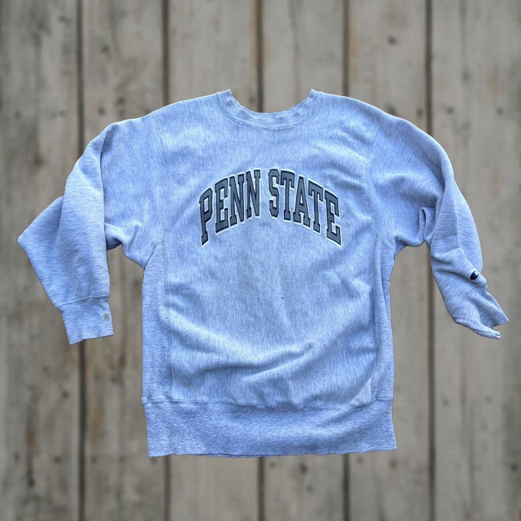 Champion VINTAGE Champion Penn State Reverse Weave Sweatshirt Mens XL Gray 90s Crew Neck Wrestling Size US XL / EU 56 / 4 - 1 Thumbnail