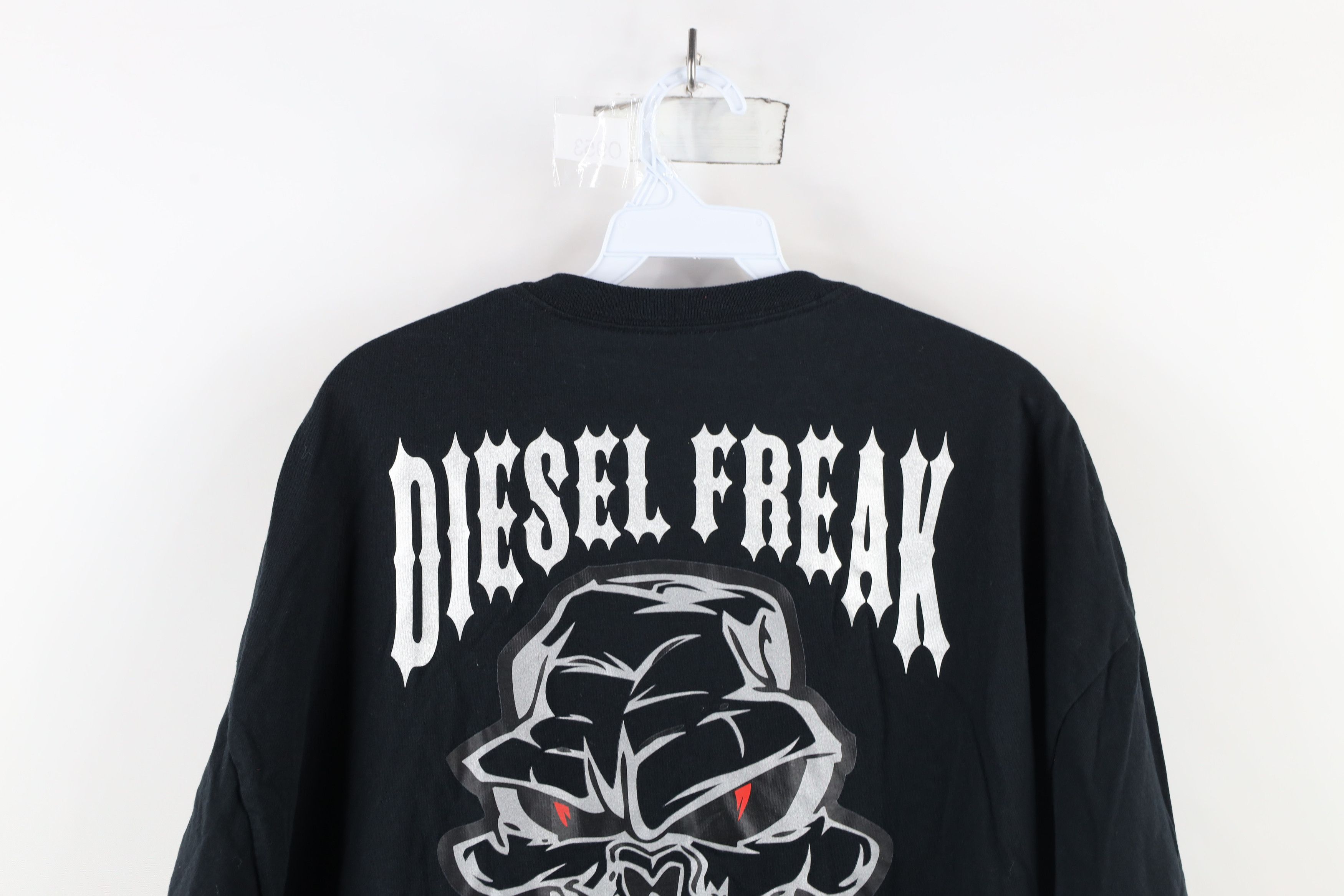 Vintage Vintage 90s Streetwear Skull Skeleton Pocket T-Shirt Black Size US XXL / EU 58 / 5 - 10 Thumbnail