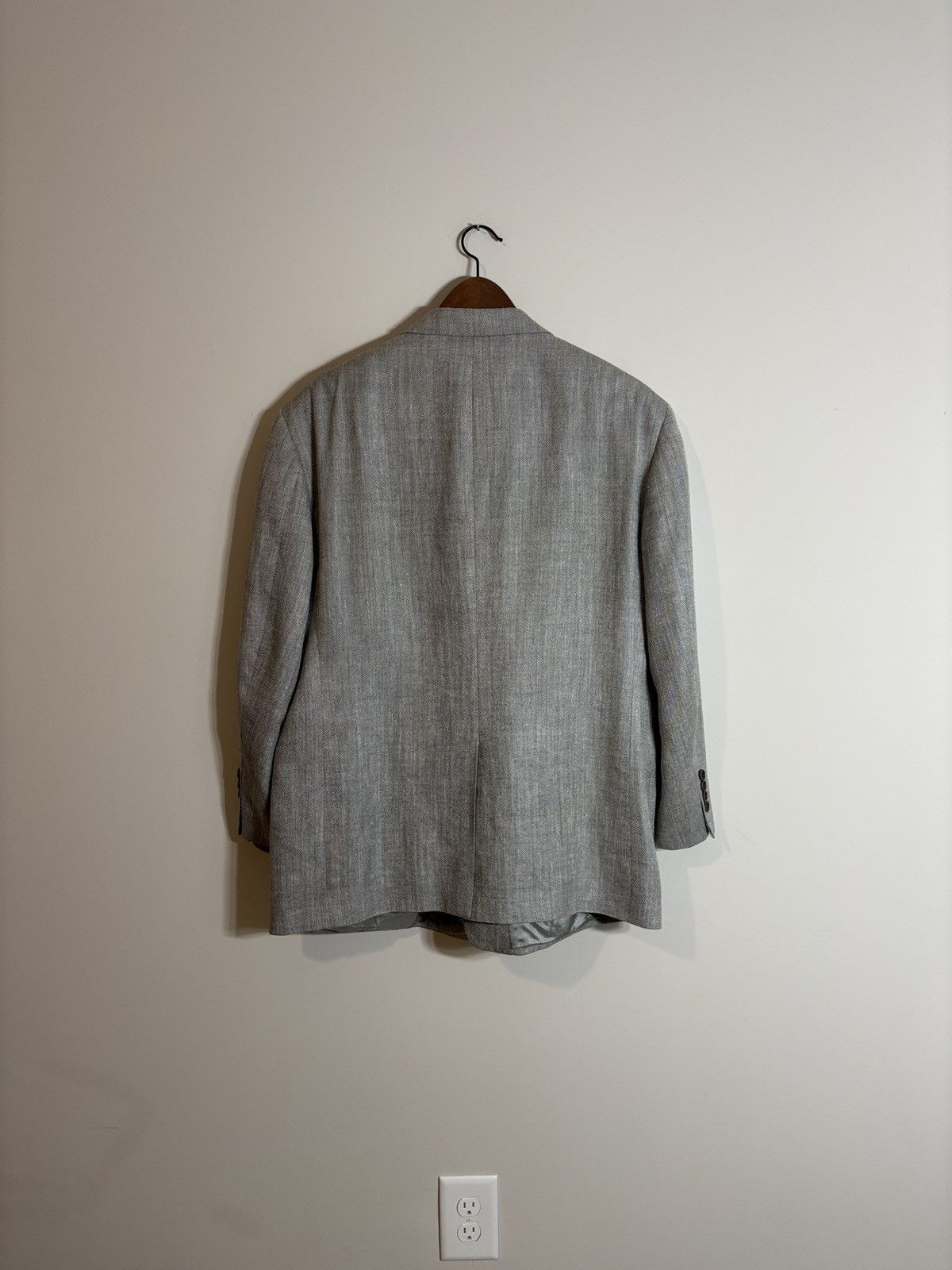 Brooks Brothers Brooks Brothers Silk Linen Wool Blend Blazer 46 Size 46S - 6 Thumbnail