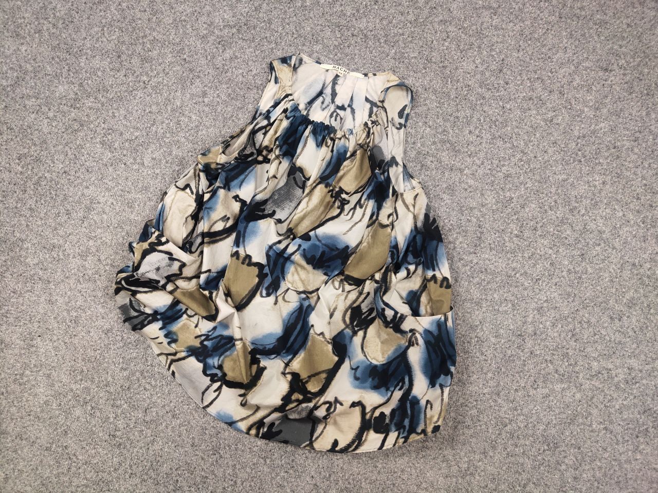 Other Hache Italy Design Paint Cotton Oversized Blouse with straps Size M / US 6-8 / IT 42-44 - 3 Thumbnail