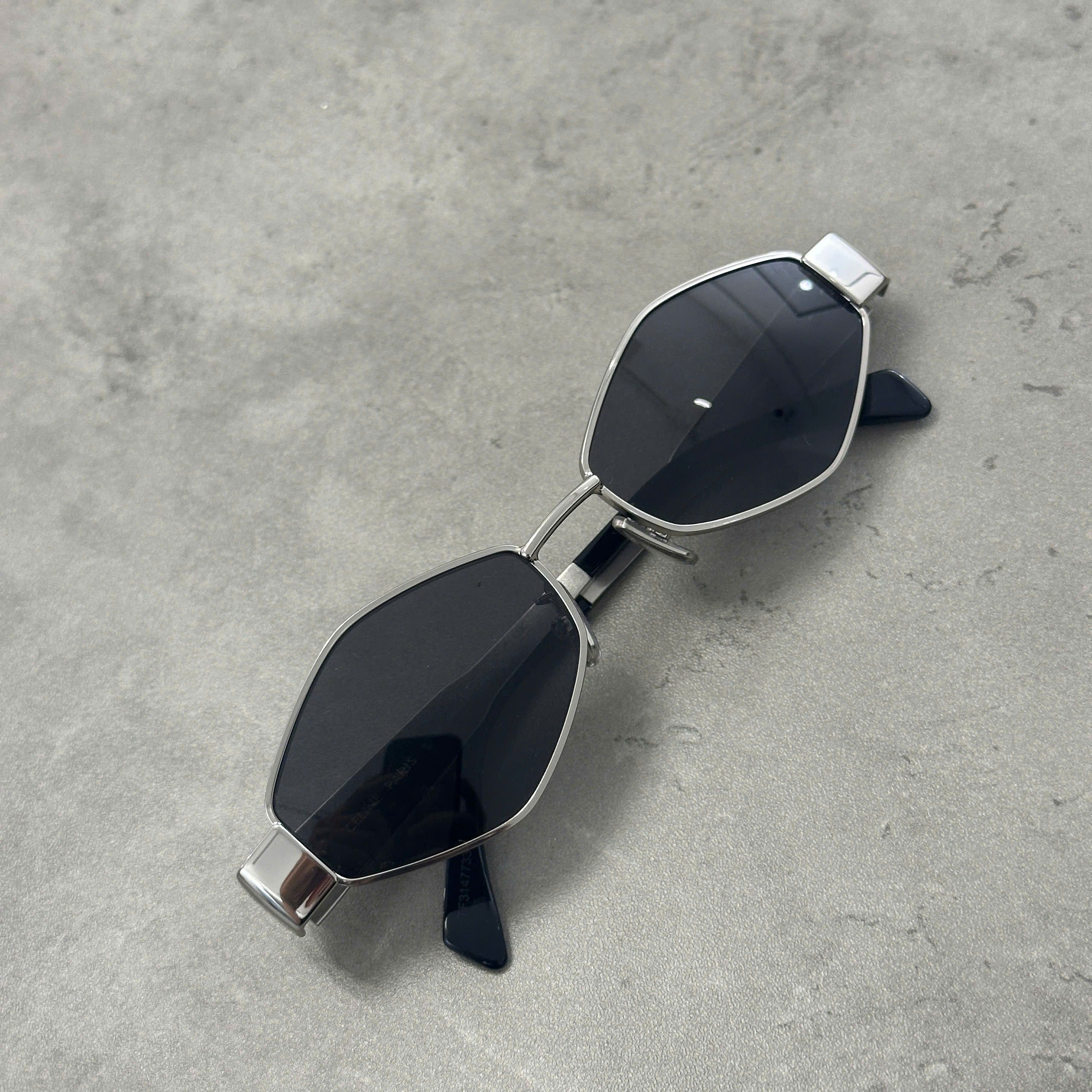 Celine CELINE Triomphe 01 Oval Sunglasses SILVER Size ONE SIZE - 2 Thumbnail