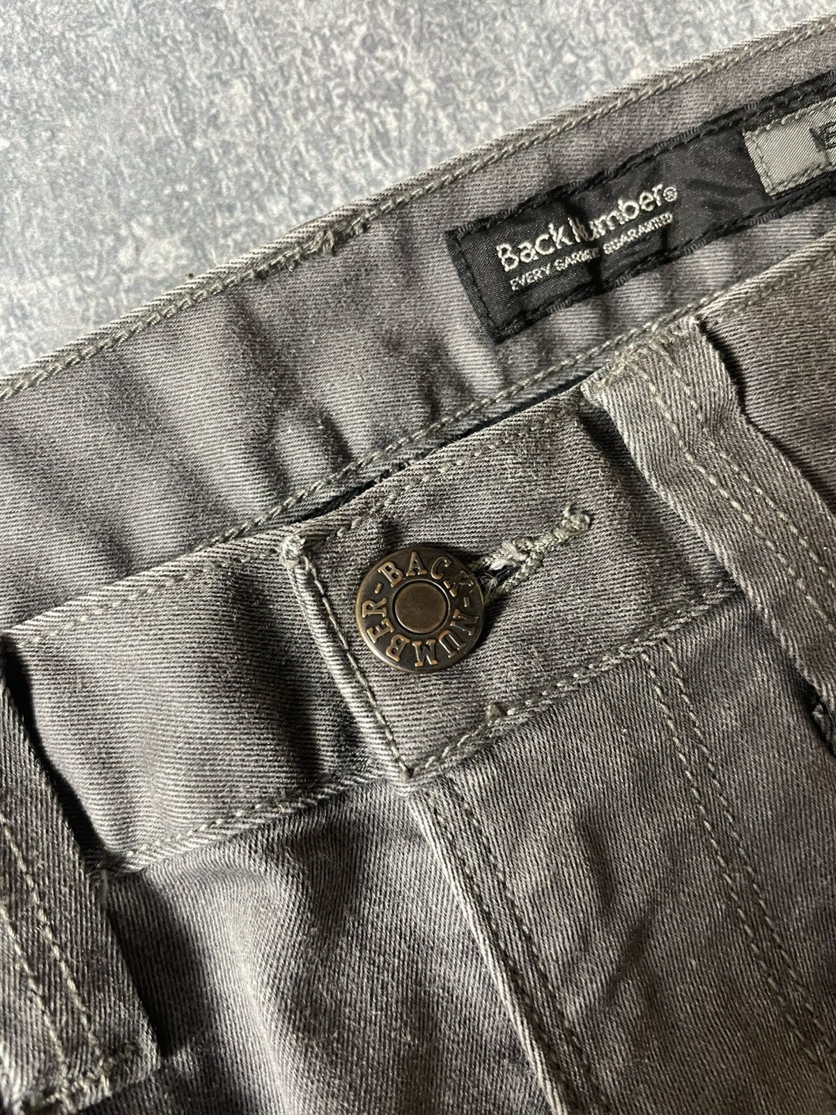 Japanese Brand Rare Japan Back Number faded denim jeans Size US 31 - 4 Thumbnail