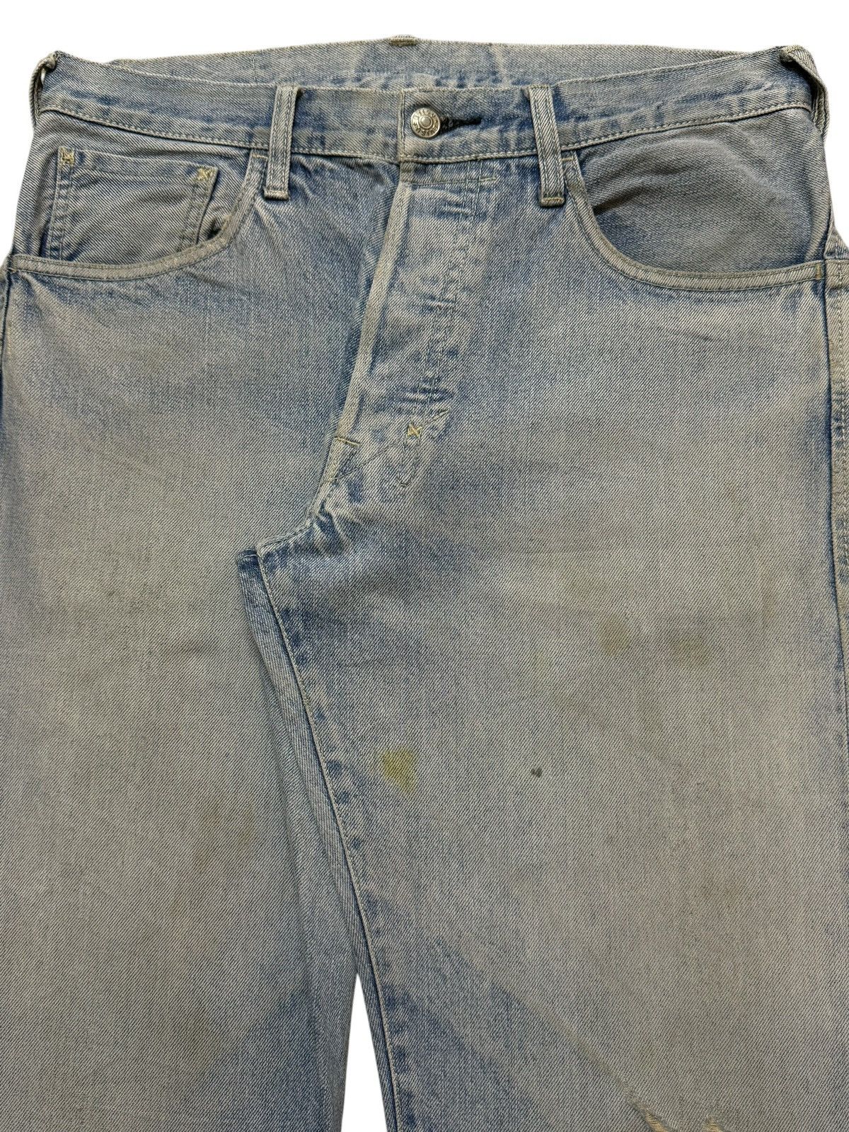 Evisu Vintage 90s Evisu Genes Selvedge Seagull Painted Wide Leg Size US 32 / EU 48 - 3 Thumbnail