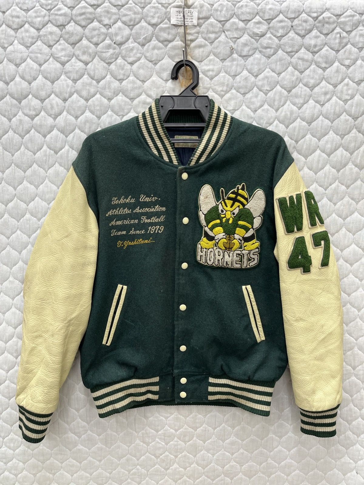 Vintage 🔥🔥🔥STEALS VTG HORNET AMERICAN FOOTBALL VARSITY JACKET Size US M / EU 48-50 / 2 - 1 Thumbnail