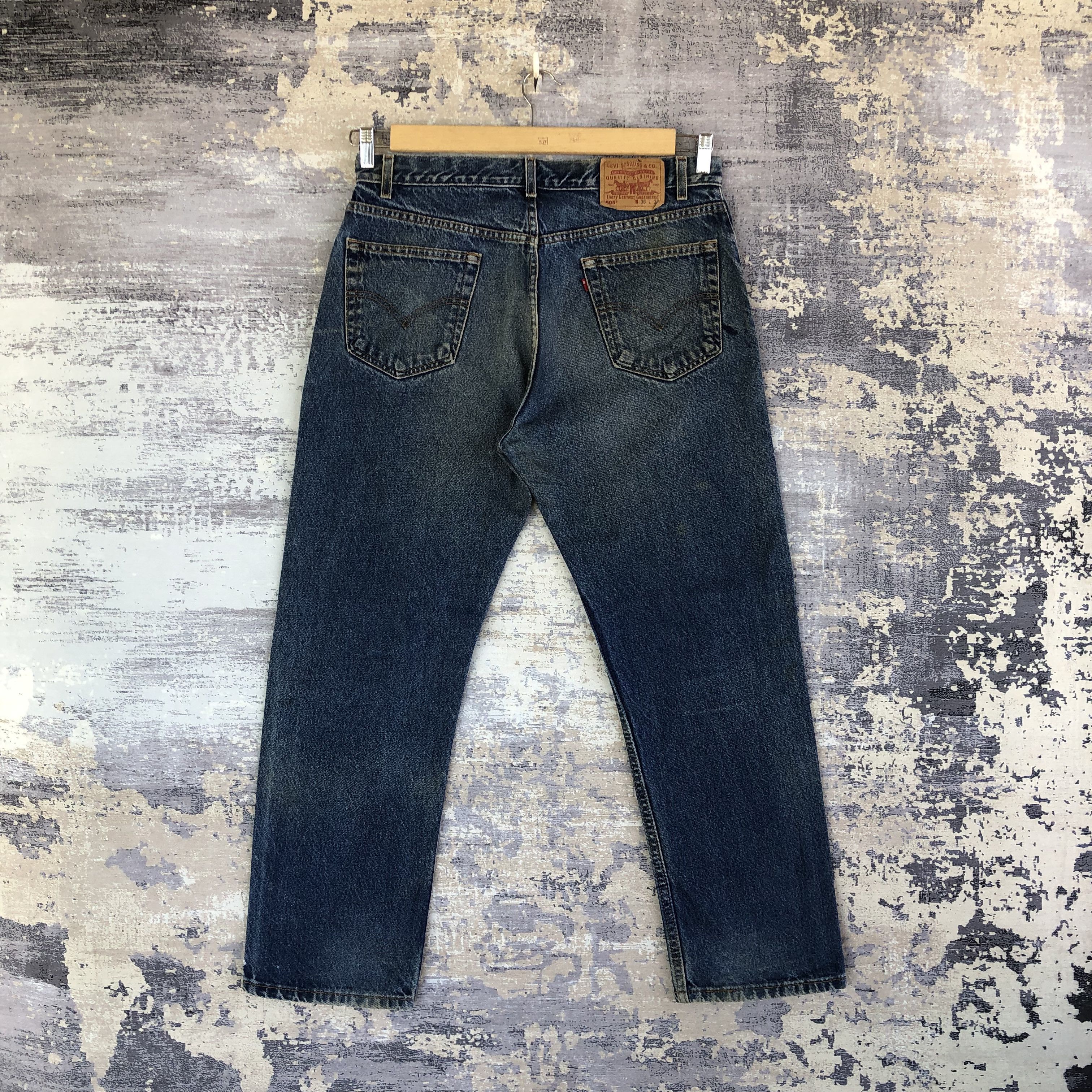 Levi's Vintage Dirty Levis 505 Jeans Stonewash Levi's Faded Denim Size US 34 / EU 50 - 2 Thumbnail