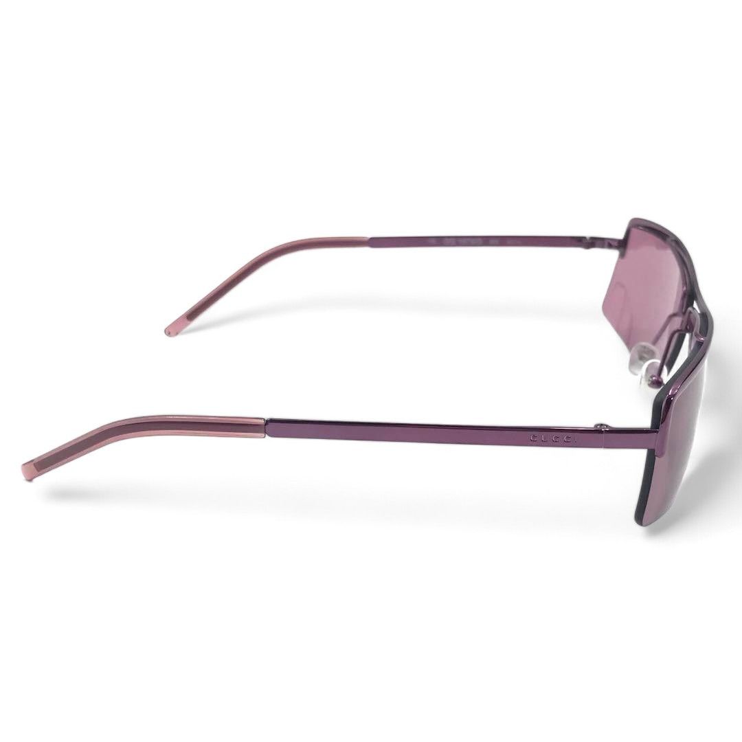 Gucci Gucci - Pink Sunglasses Purple Metal Size ONE SIZE - 4 Thumbnail
