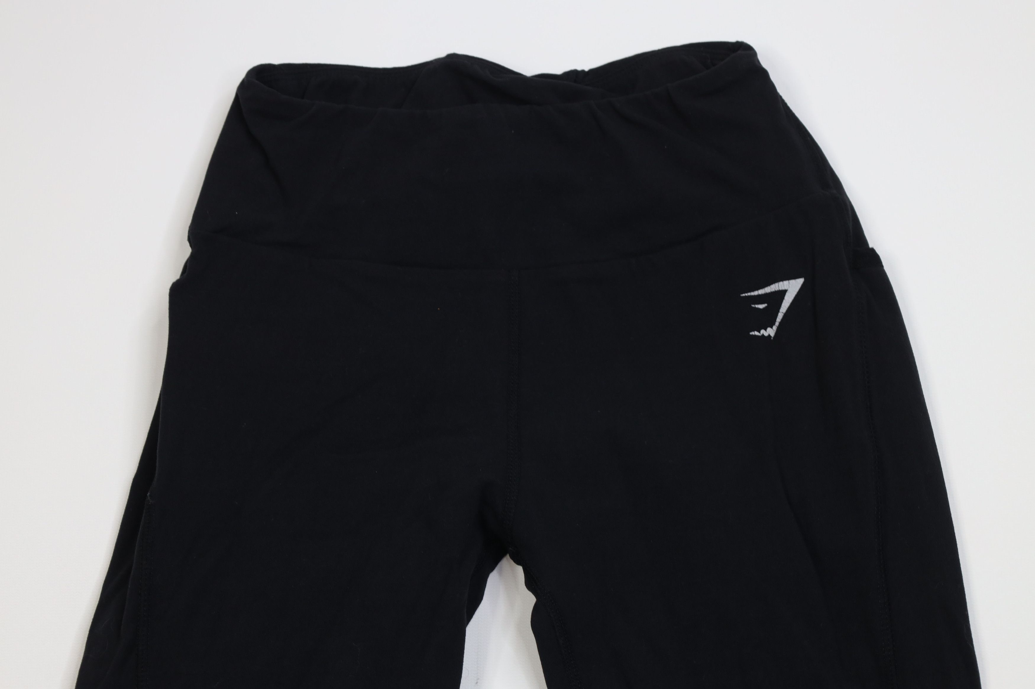 Gymshark Gymshark Logo Gym Training Yoga Spandex Leggings Black Size 42" / US 20 - 2 Thumbnail