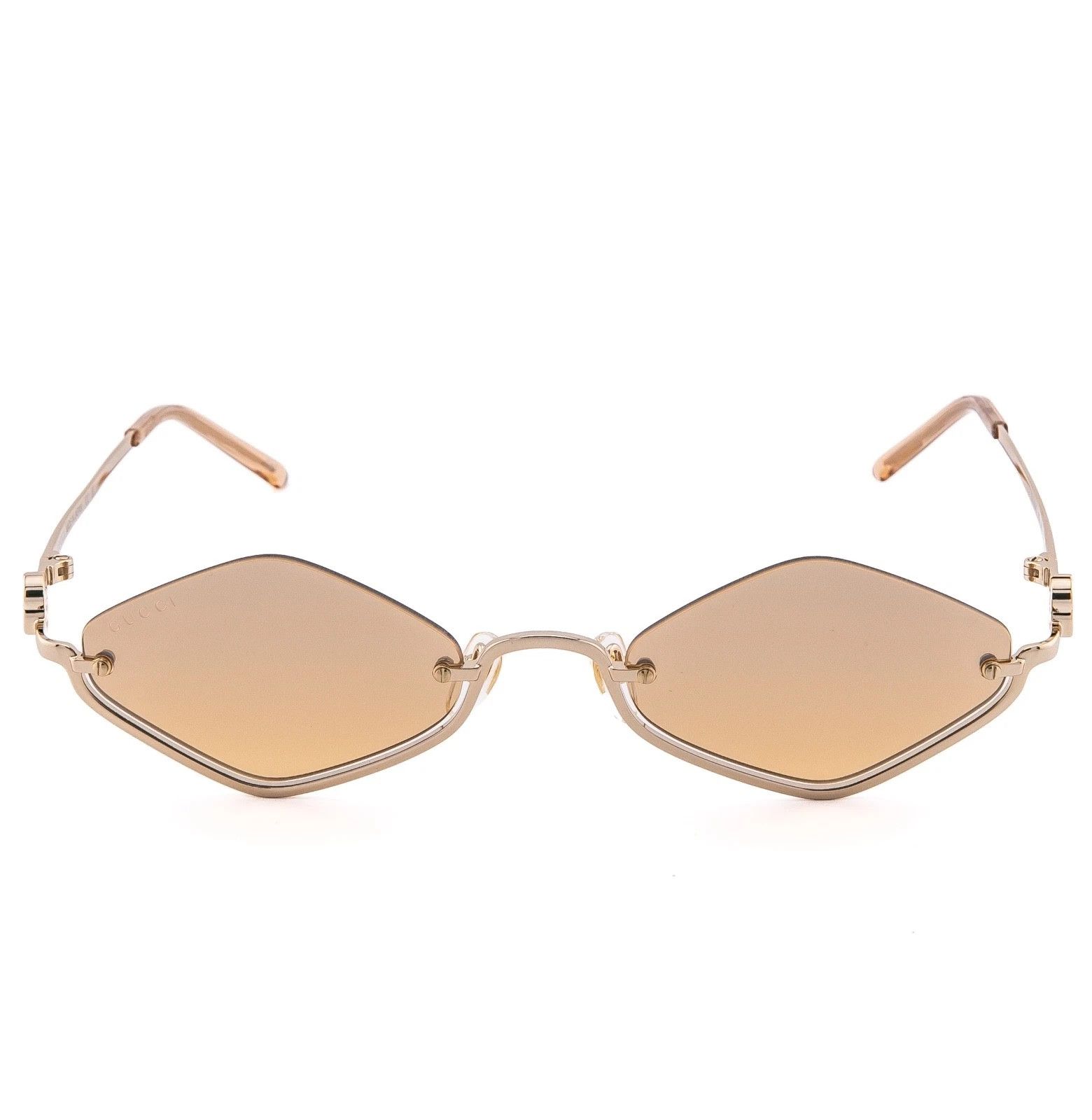 Gucci GUCCI GG1604S 1604 Gold Orange Mirror 003 Narrow Metal Size ONE SIZE - 5 Thumbnail
