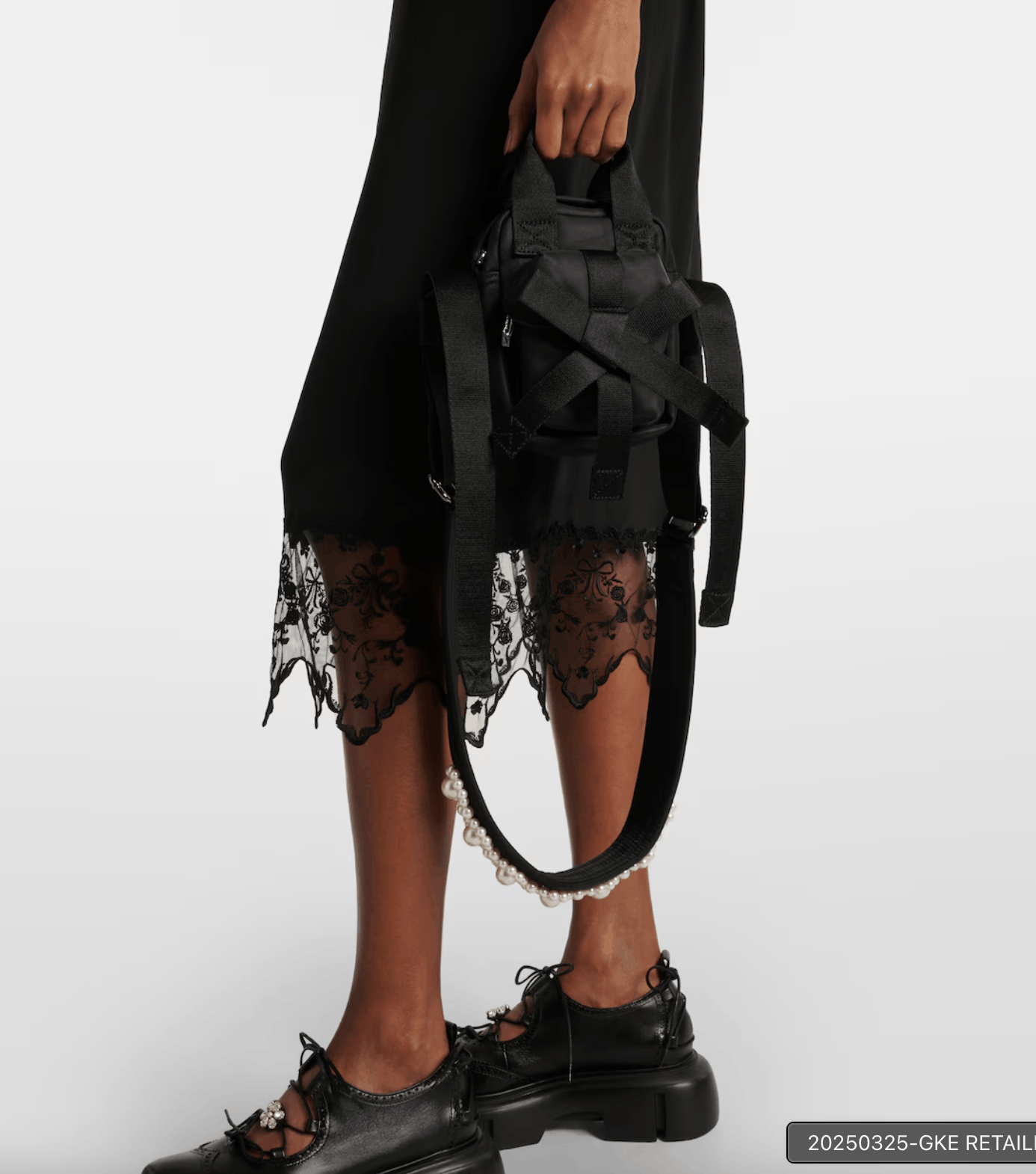 Simone Rocha Simone Rocha black Mini beaded crossbody bag Size ONE SIZE - 3 Thumbnail