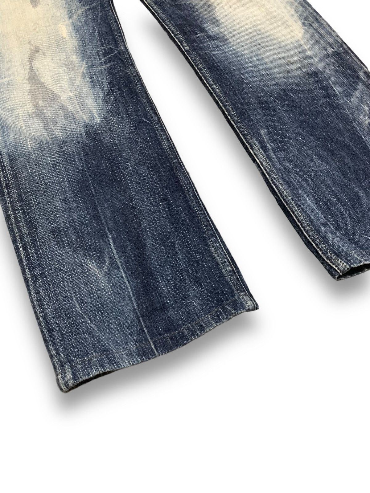 Diesel Vintage Diesel Industry Safado Bleached Grunge Ripped Jeans Size US 32 / EU 48 - 9 Thumbnail
