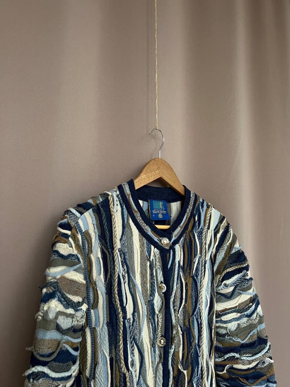 Coogi Limnos 3D Knit Coogi Style Cardigan Sweater Men M Wool Size US M / EU 48-50 / 2 - 3 Thumbnail