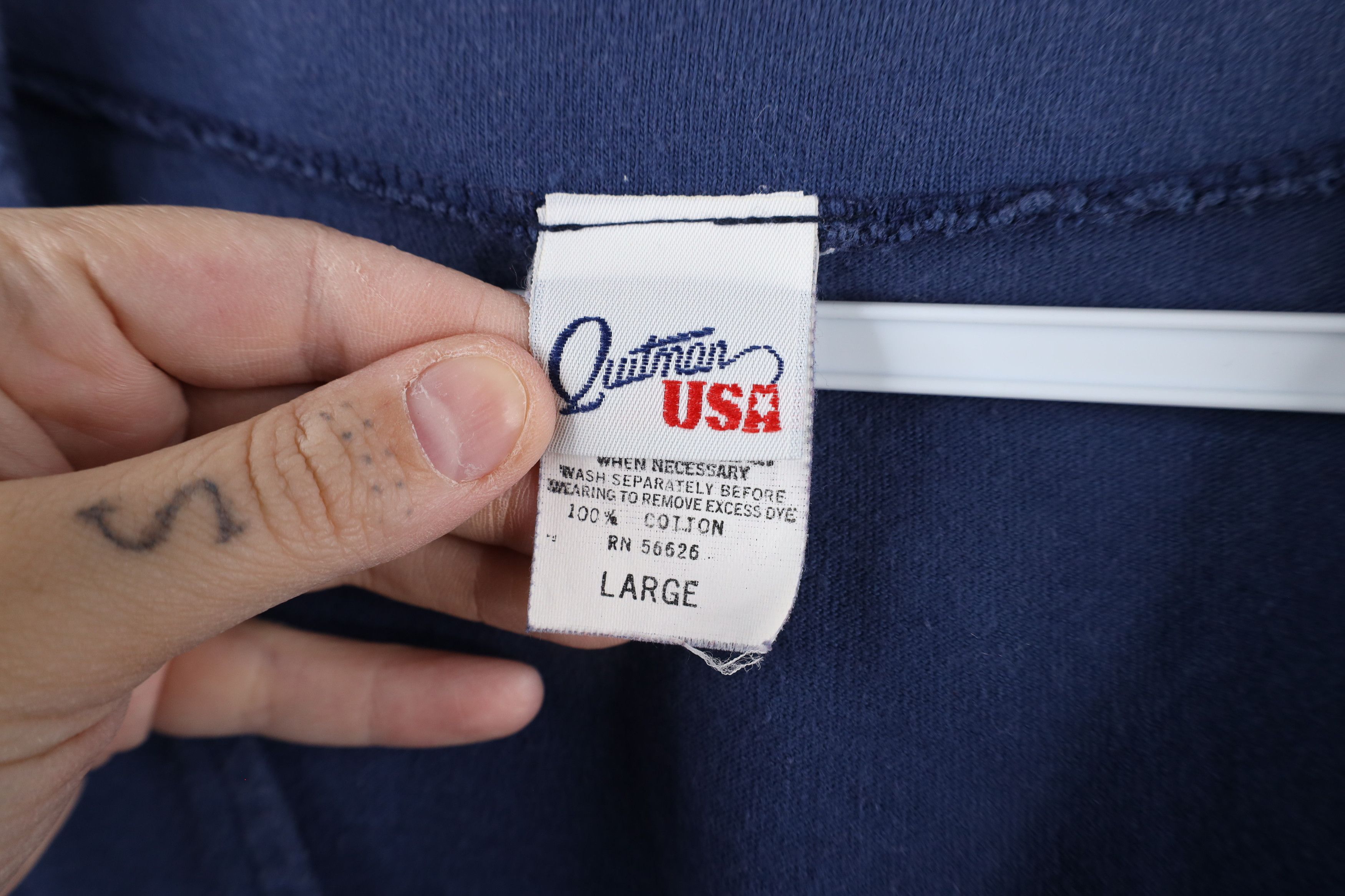 Vintage Vintage 90s Streetwear Short Sleeve Baseball Jersey Blue USA Size US XL / EU 56 / 4 - 4 Thumbnail