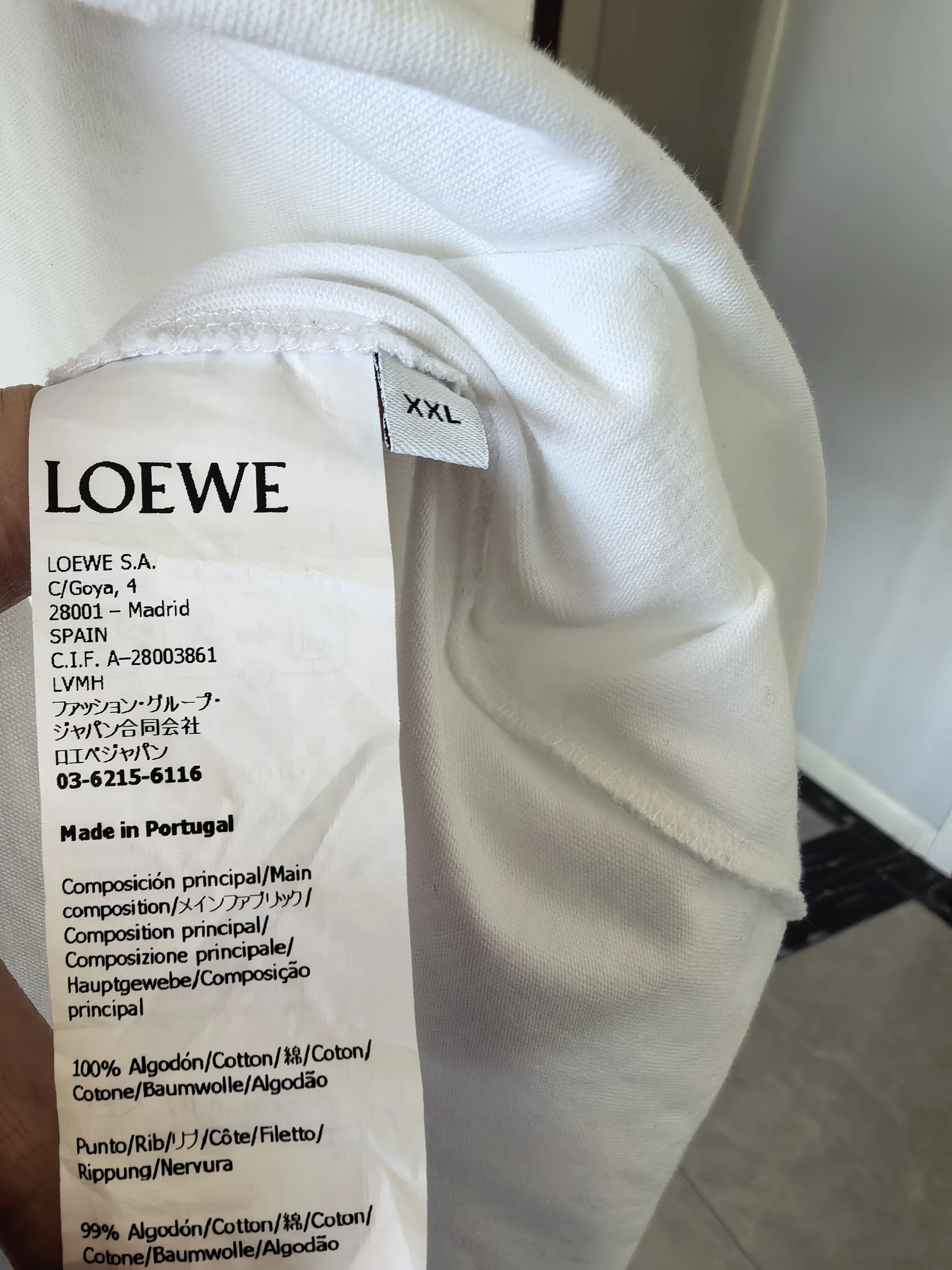 Loewe LOEWE SS24 XXL Back Big Logo T-shirt Size US XXL / EU 58 / 5 - 4 Thumbnail