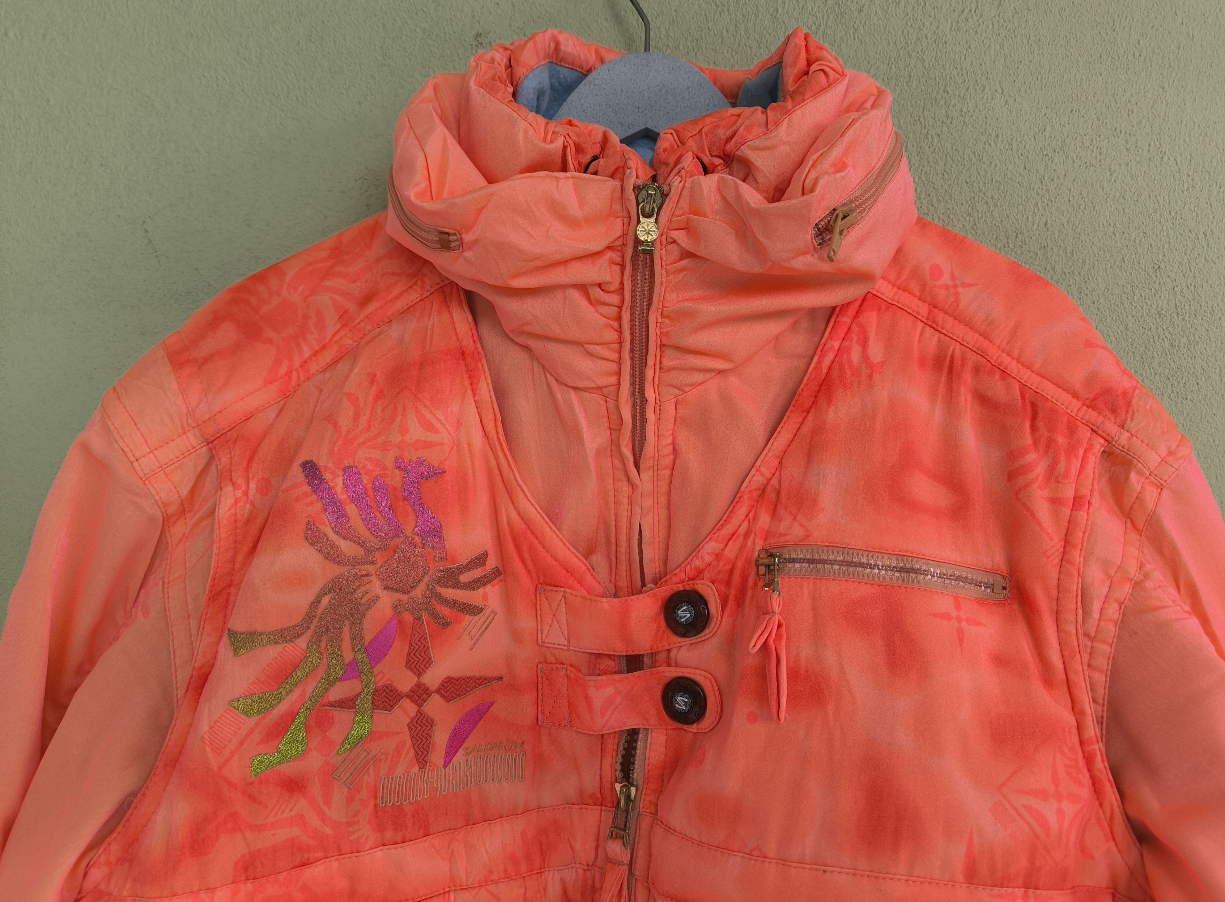 Salomon SALOMON ski jacket embroidered and spell out logo Size US M / EU 48-50 / 2 - 2 Thumbnail