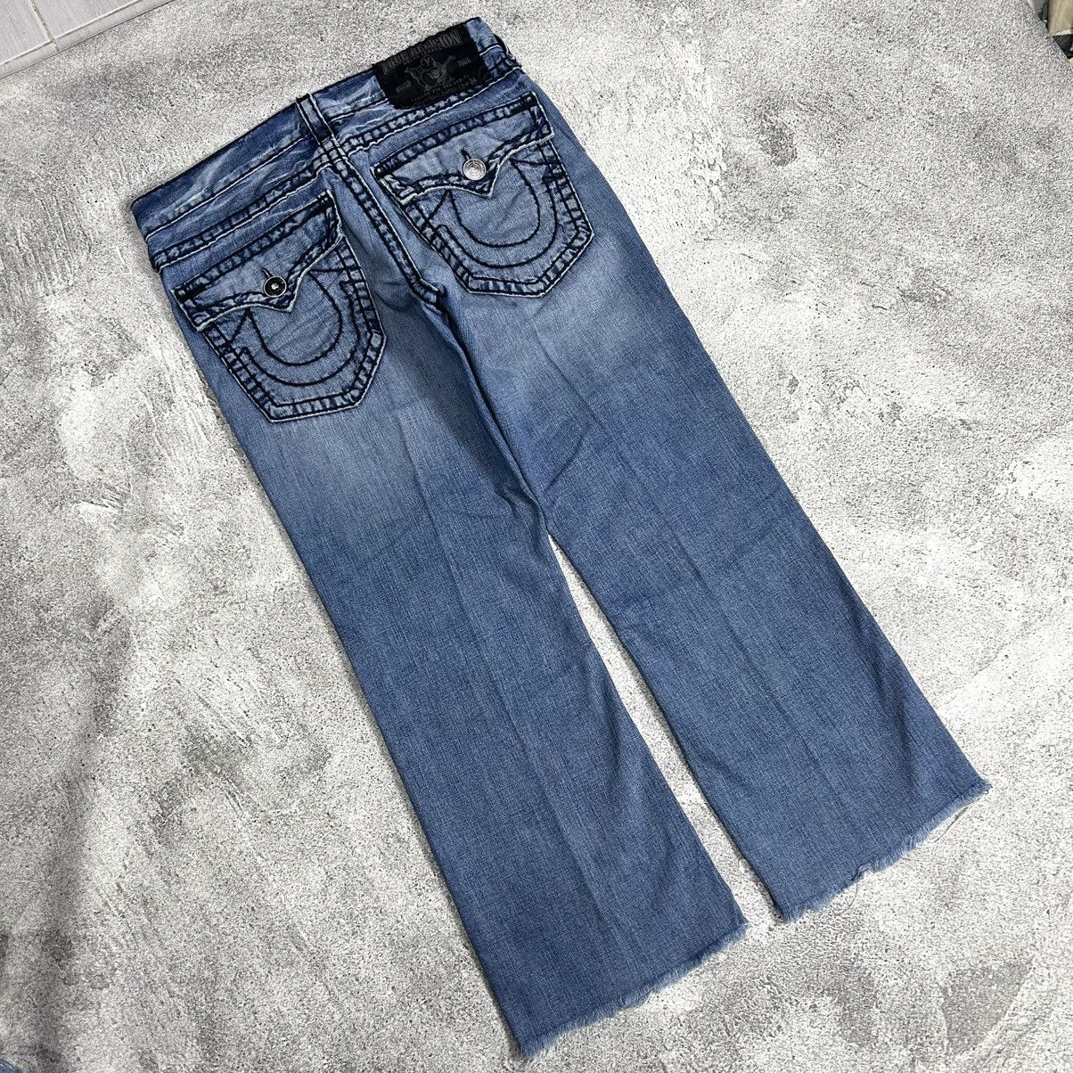 True Religion Vintage True Religion Billy Super T Disstread Flare Denim Size US 34 / EU 50 - 20 Thumbnail