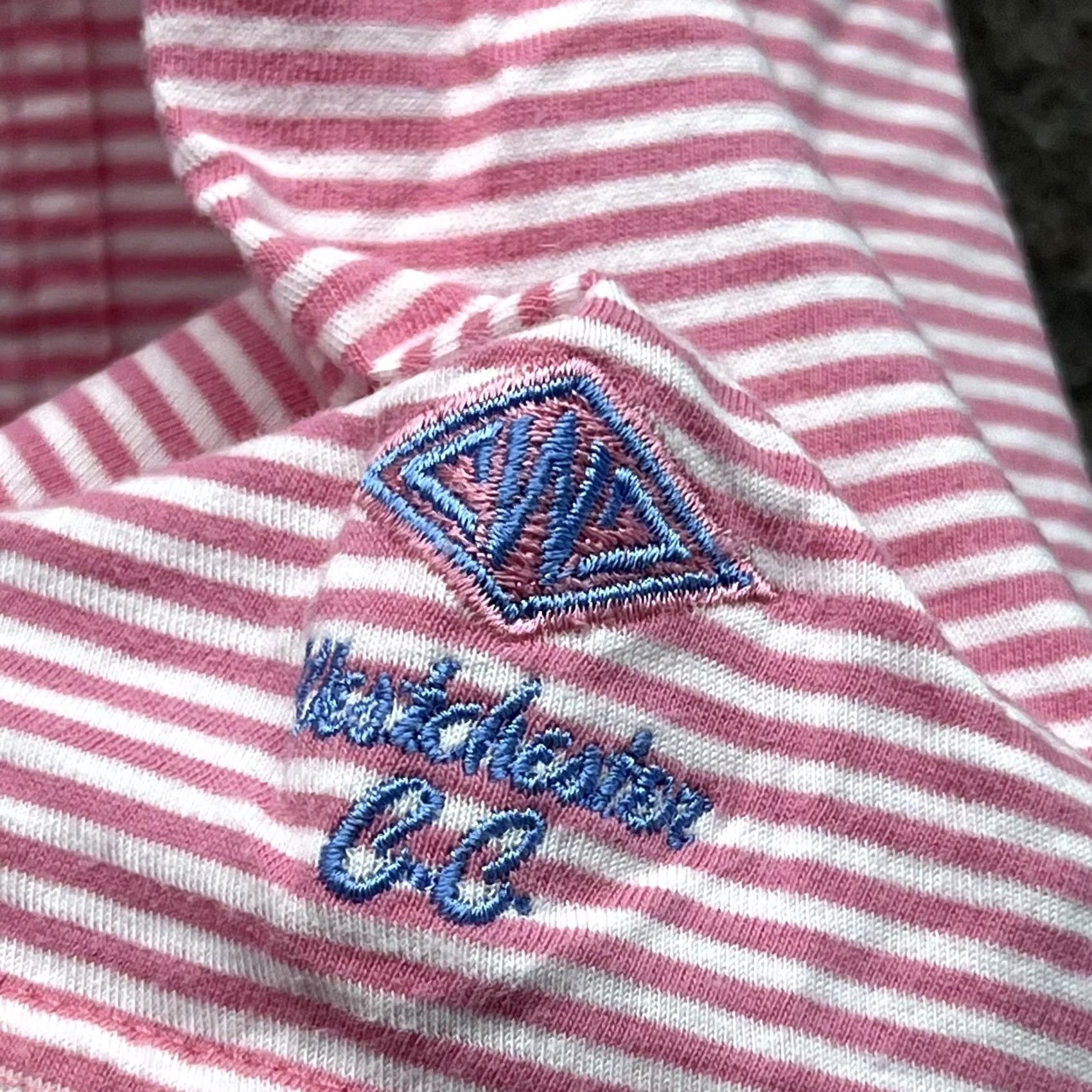 johnnie-O VINTAGE? No. Johnnie-O Polo Shirt Mens XL Pink Stripe Westchester CC Golf Cotton Short Sleeve Size US XL / EU 56 / 4 - 7 Thumbnail
