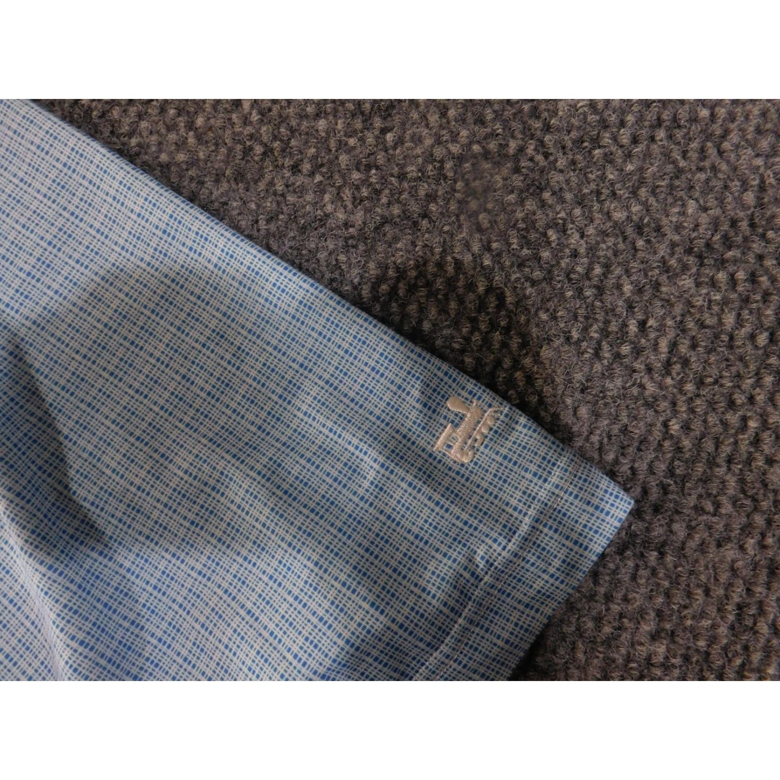 Footjoy FootJoy Polo Shirt Mens XL Blue Grid Check Golf Performance Lightweight Short Sleeve Breathable Moisture Wicking Collar FJ Logo Size US XL / EU 56 / 4 - 5 Thumbnail